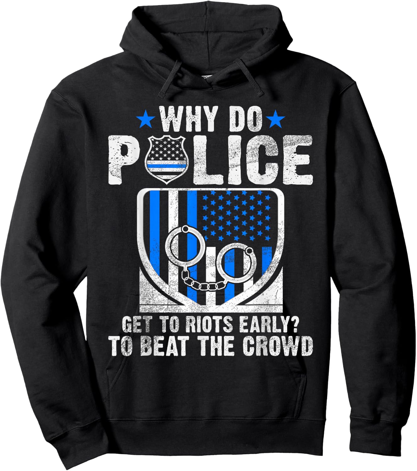 Funny Police Hoodie - Hoodie | Black
