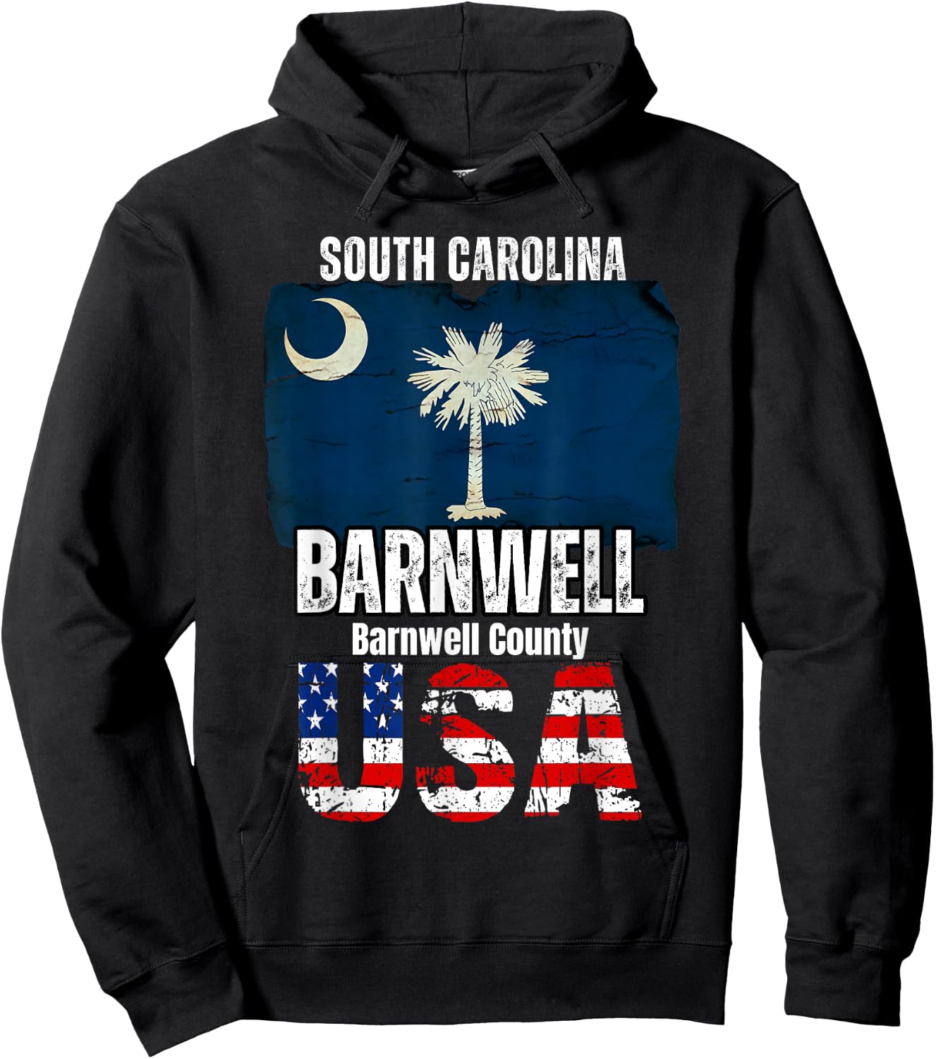Barnwell South Carolina SC Barnwell County Souvenir Hoodie - Hoodie | Black
