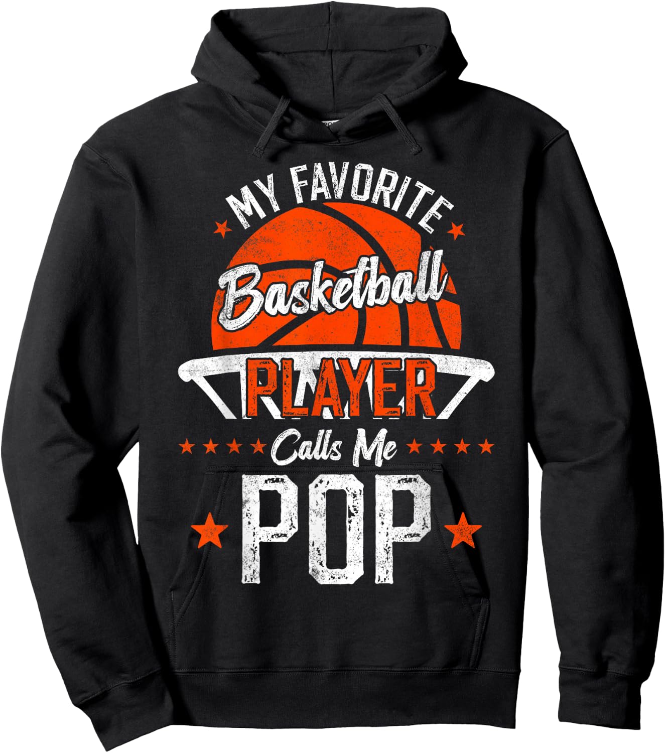My Favorite Basketball Player Calls Me Pop Basketball Dad Hoodie - Hoodie | Black