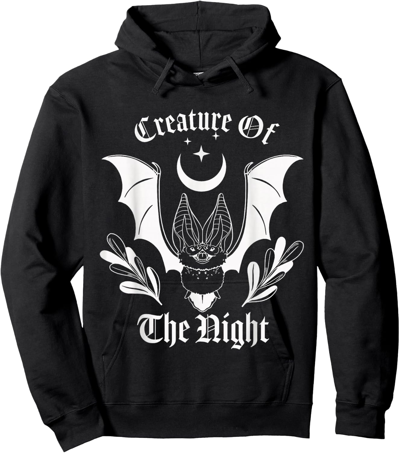 Creature of the Night - Vampire Bat Hoodie - Hoodie | Black
