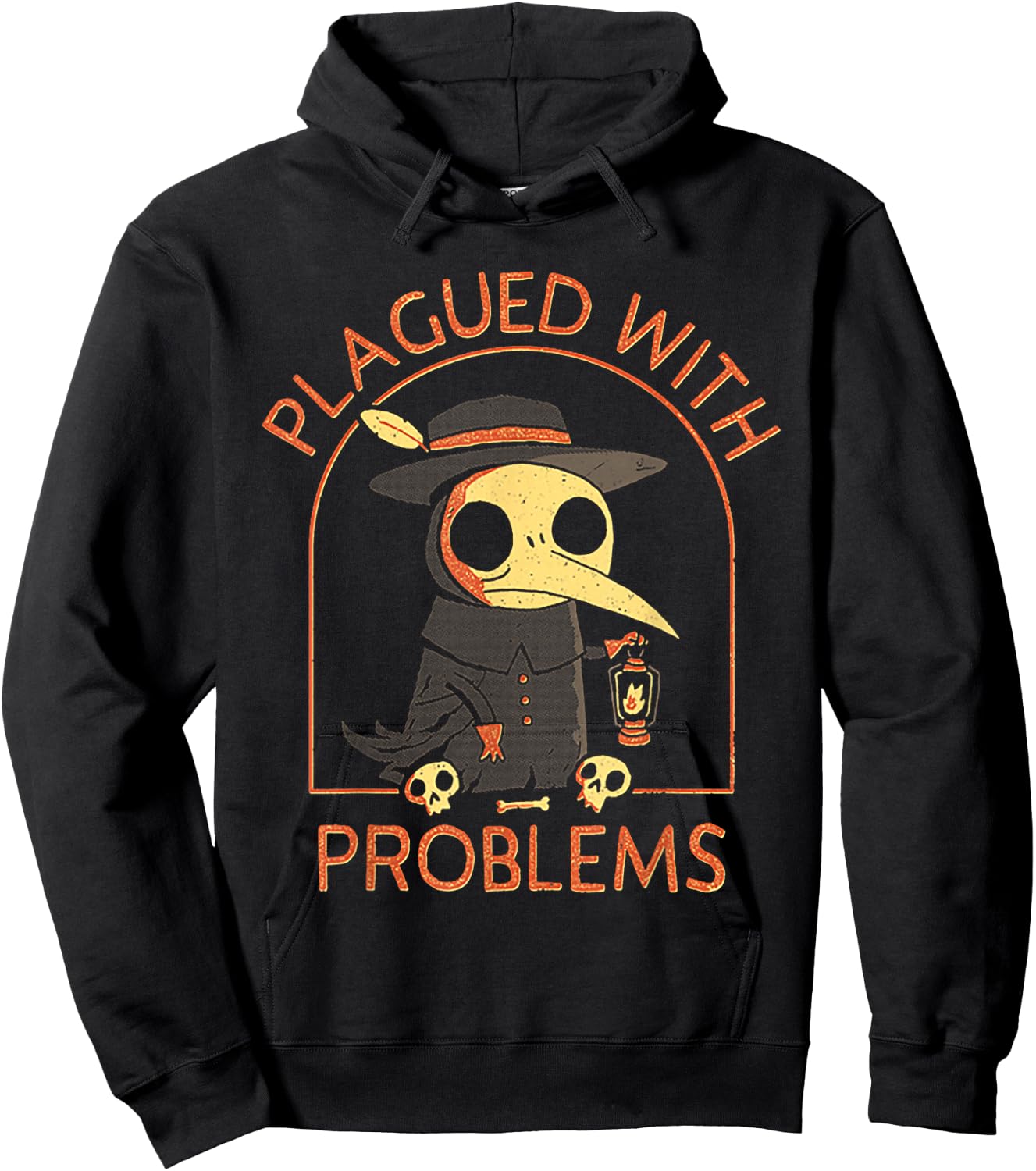 Plagued With Problems Plague Doctor Hoodie - Hoodie | Black