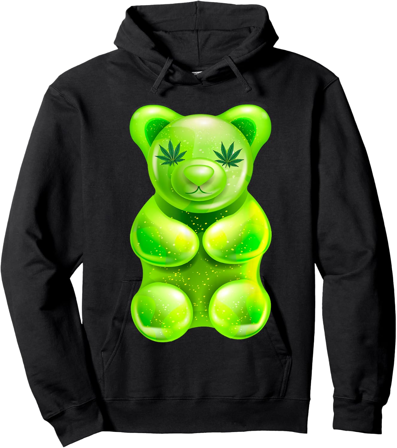 Funny Bear Edibles Weed 420 Hoodie - Hoodie | Black