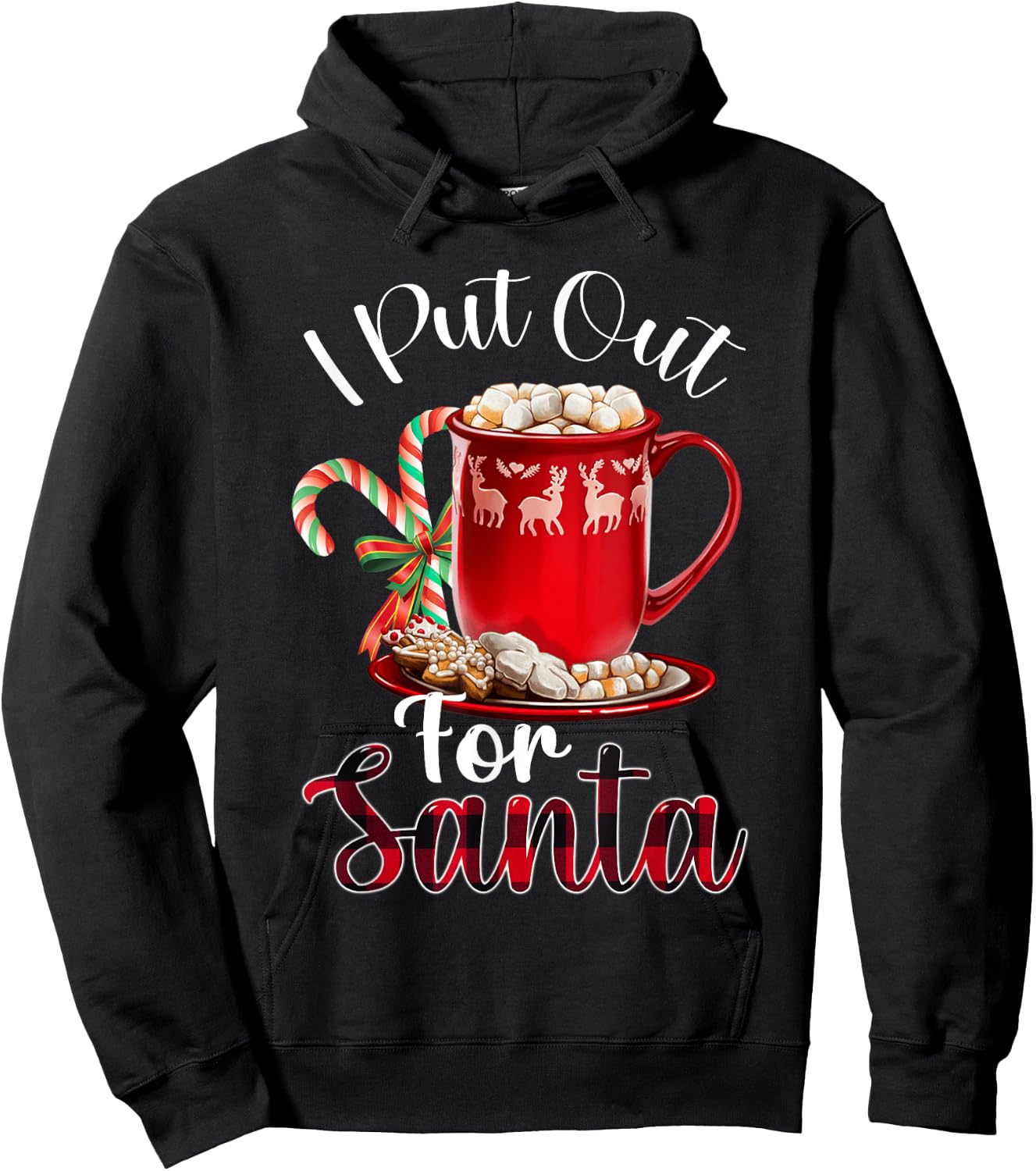 Naughty I Put Out For Santa Christmas Xmas Hoodie - Hoodie | Black