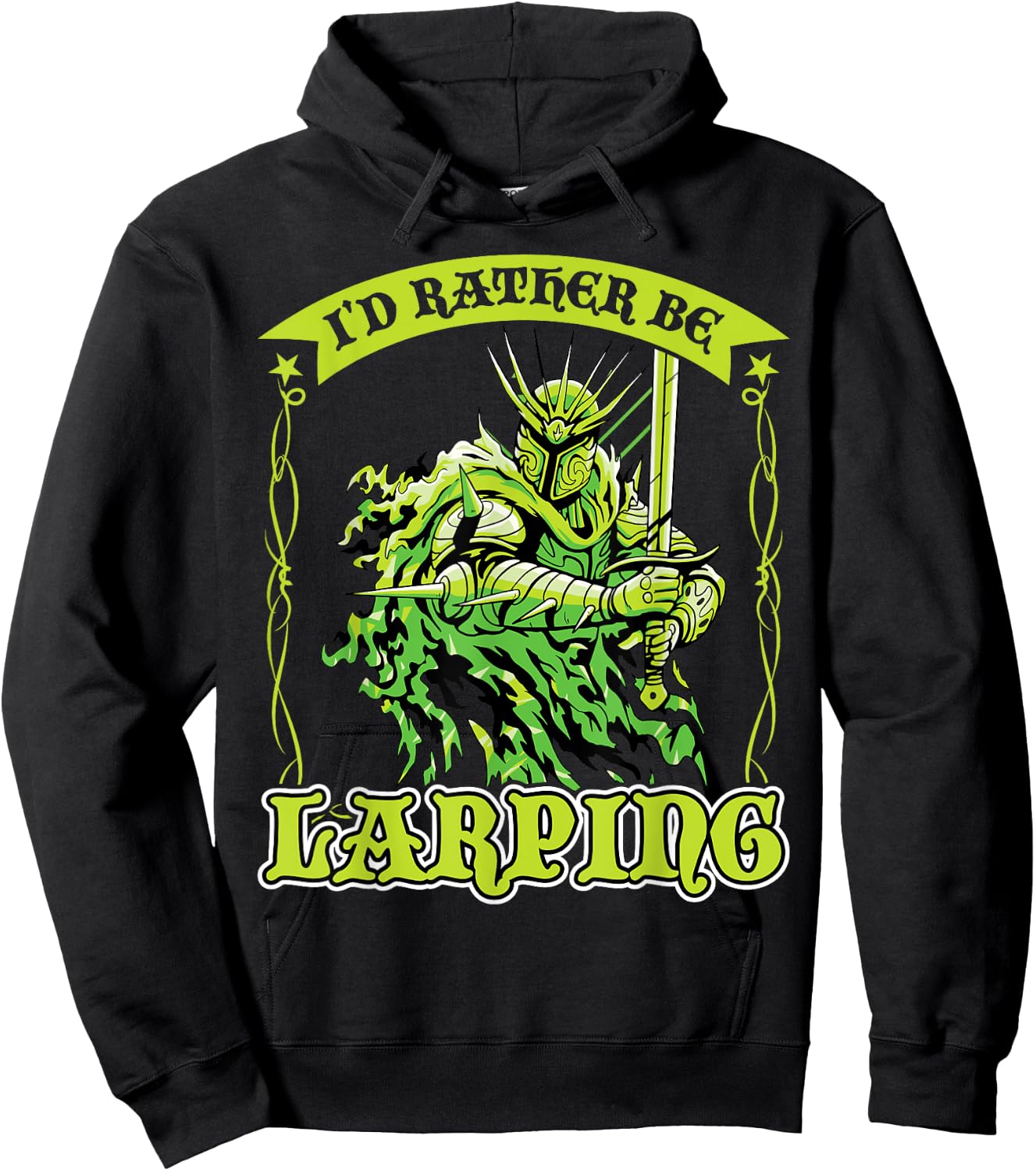 I'd Rather Be Larping Hoodie - Hoodie | Black