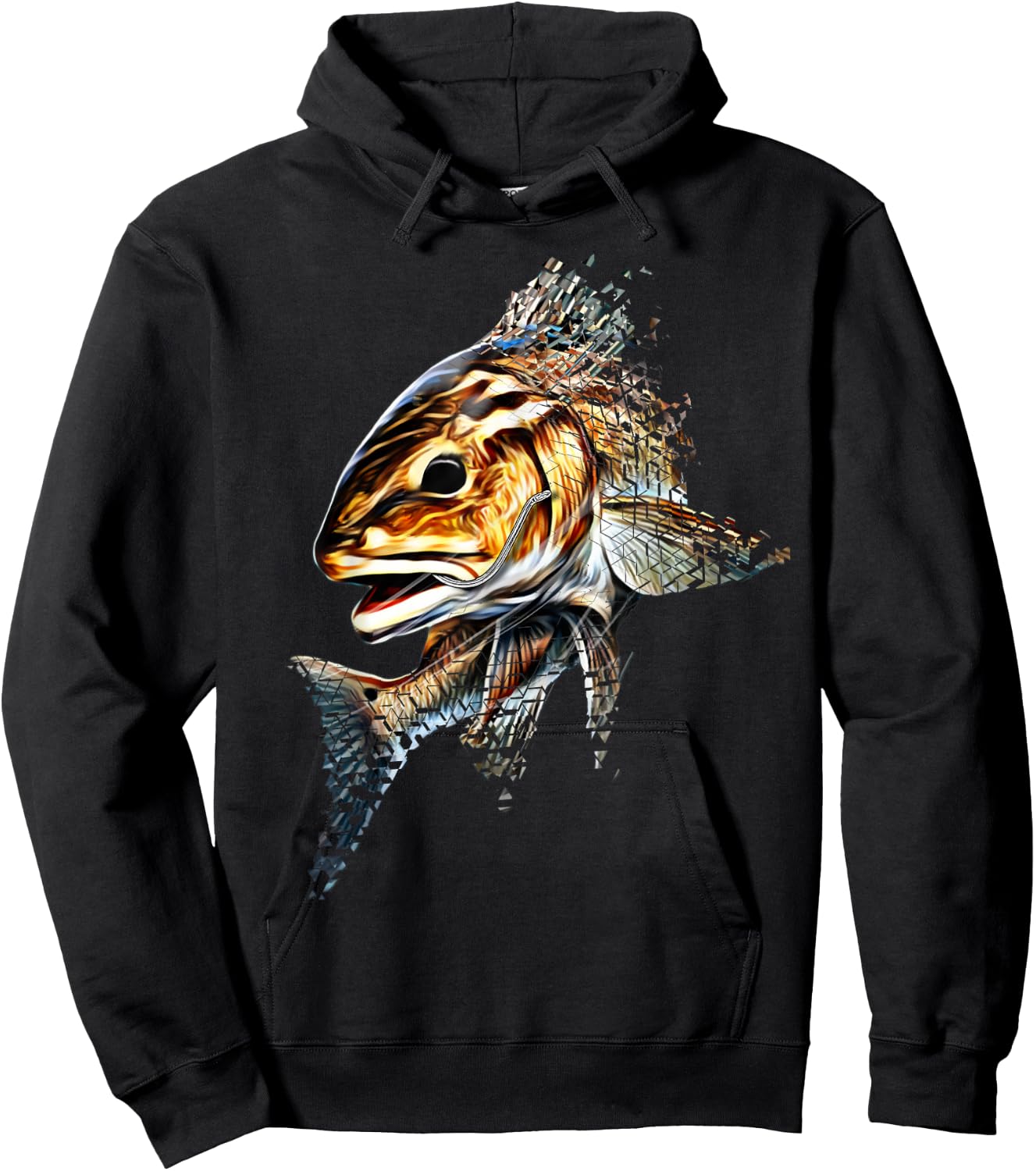 Redfish Fishing Shirt & Gear , Women & Kids Redfish Hoodie - Hoodie | Black