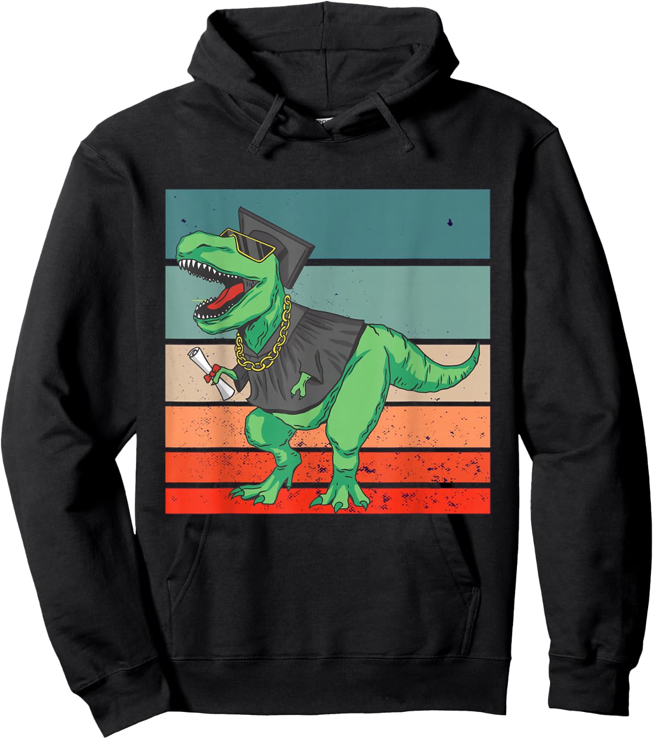 Dinosaur Graduation T-Rex perfect graduation Prehistoric Hoodie - Hoodie | Black