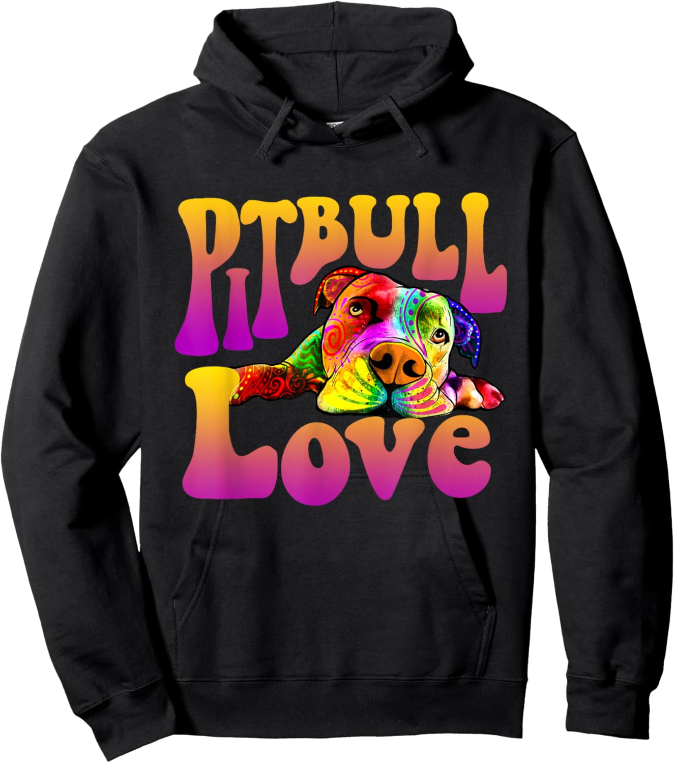 Pitbull Love - Dog Owner Canine Lover Pet Trainer Men Women Kids Hoodie - Hoodie | Black