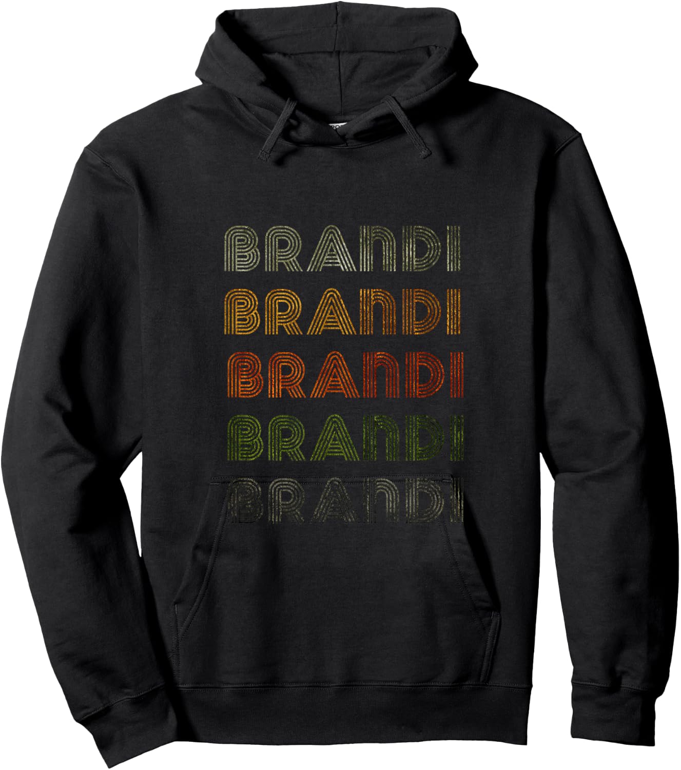 Love Heart Brandi Grunge/Vintage Style Black Brandi Hoodie - Hoodie | Black