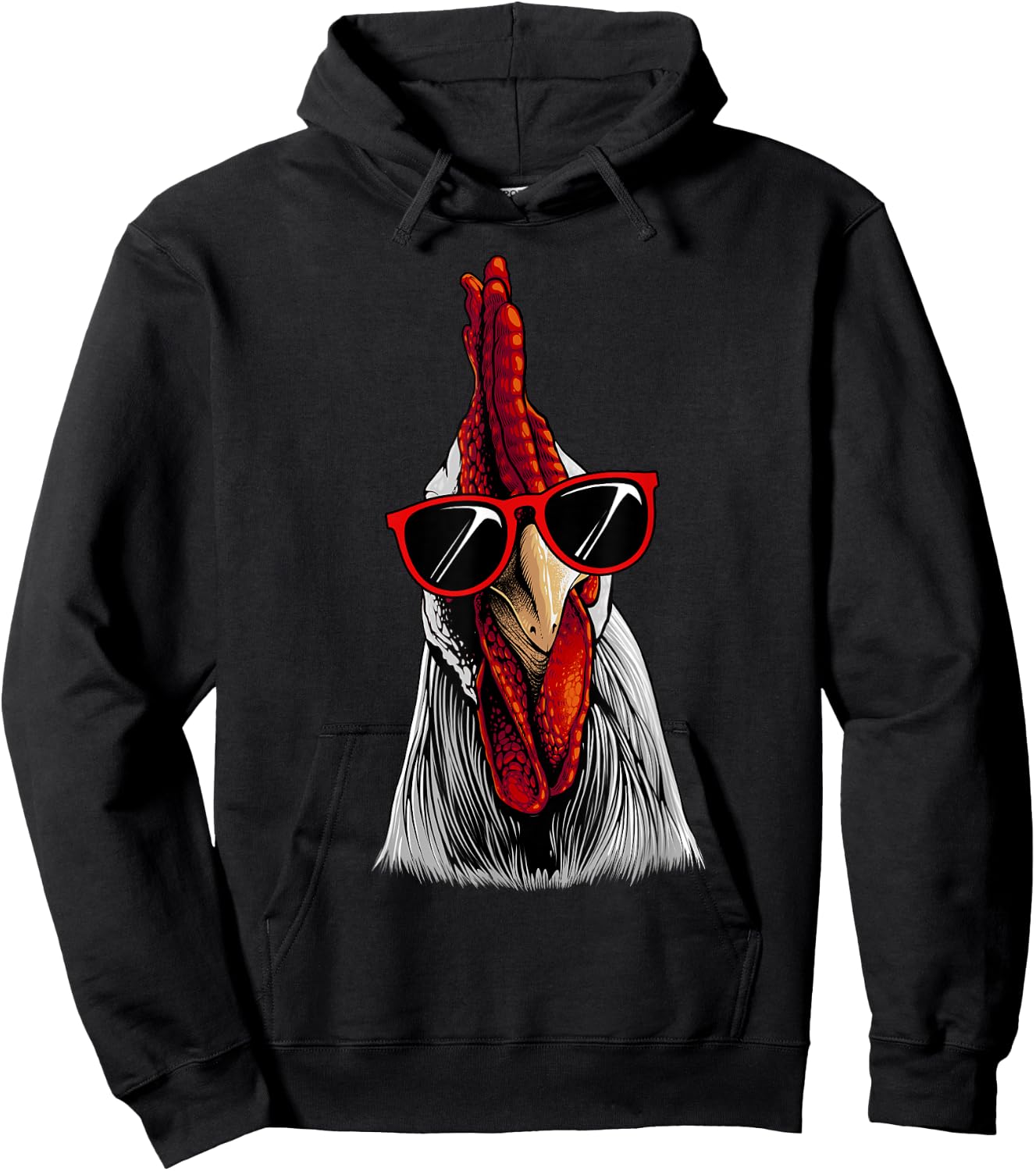 Funny Chicken Design Women Rooster Chicken Lovers Hoodie - Hoodie | Black