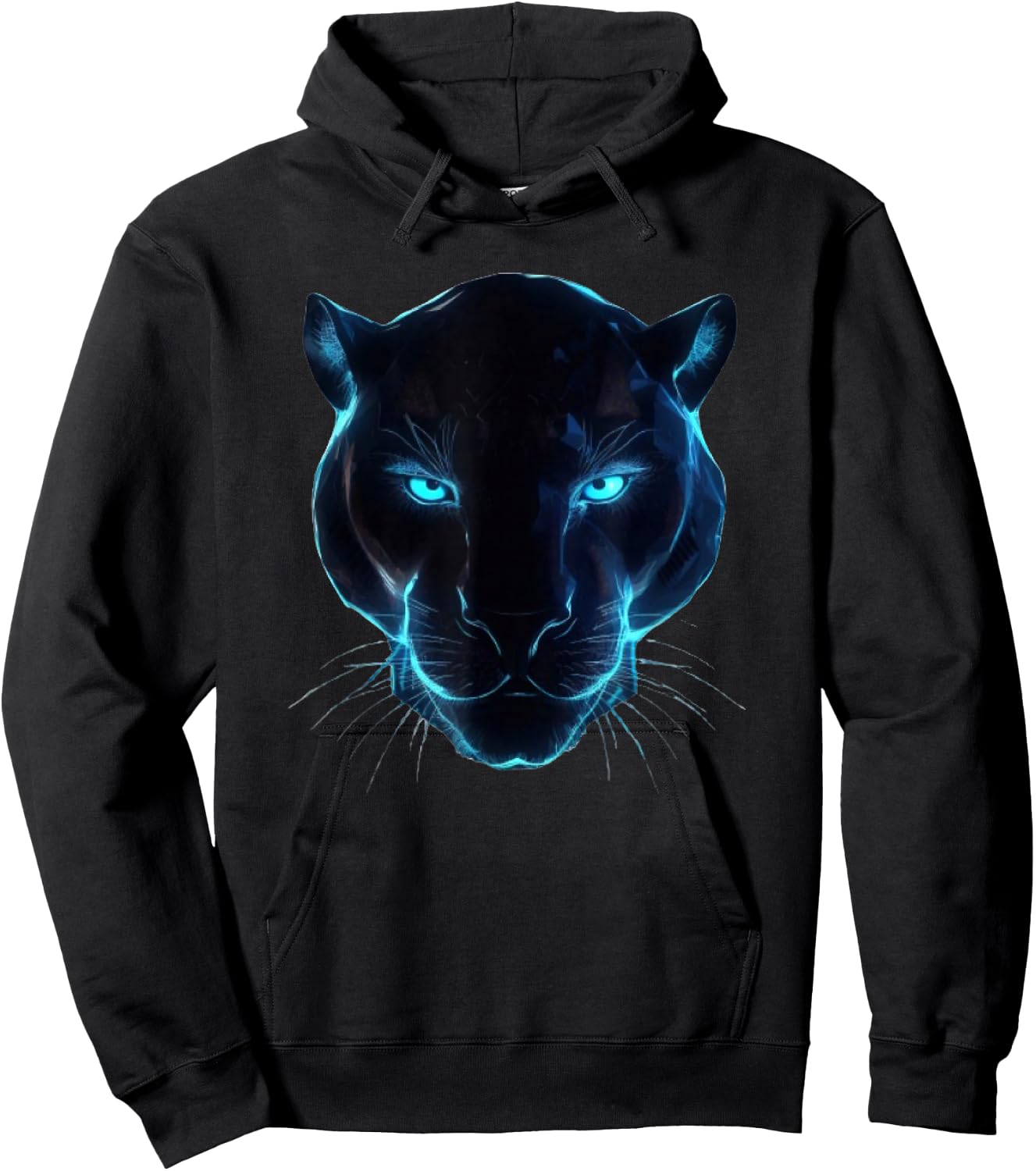 black panther head light for lovers Animal leopard & jaguar Hoodie - Hoodie | Black