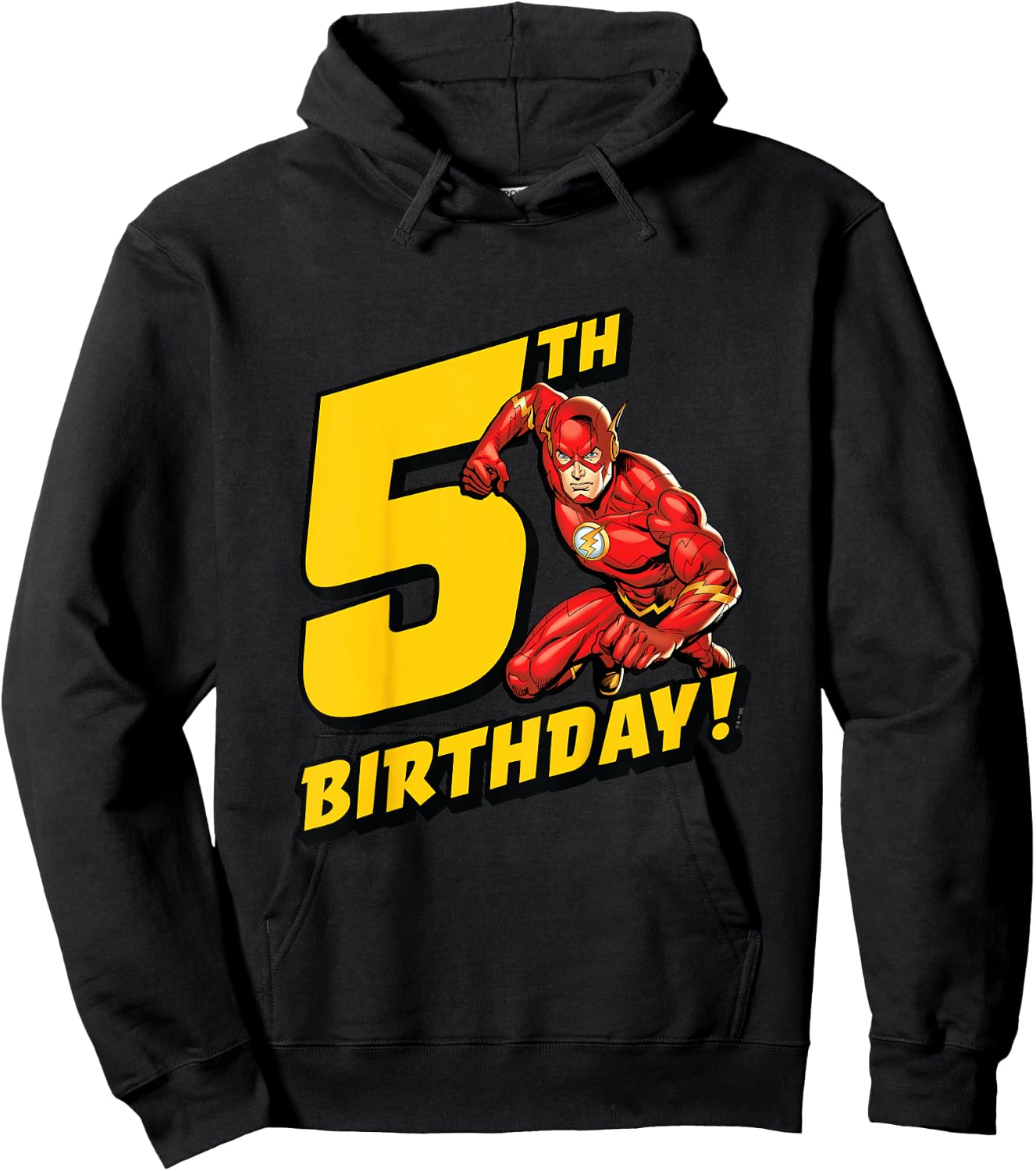 Kids The Flash 5th Birthday Hoodie - Hoodie | Black