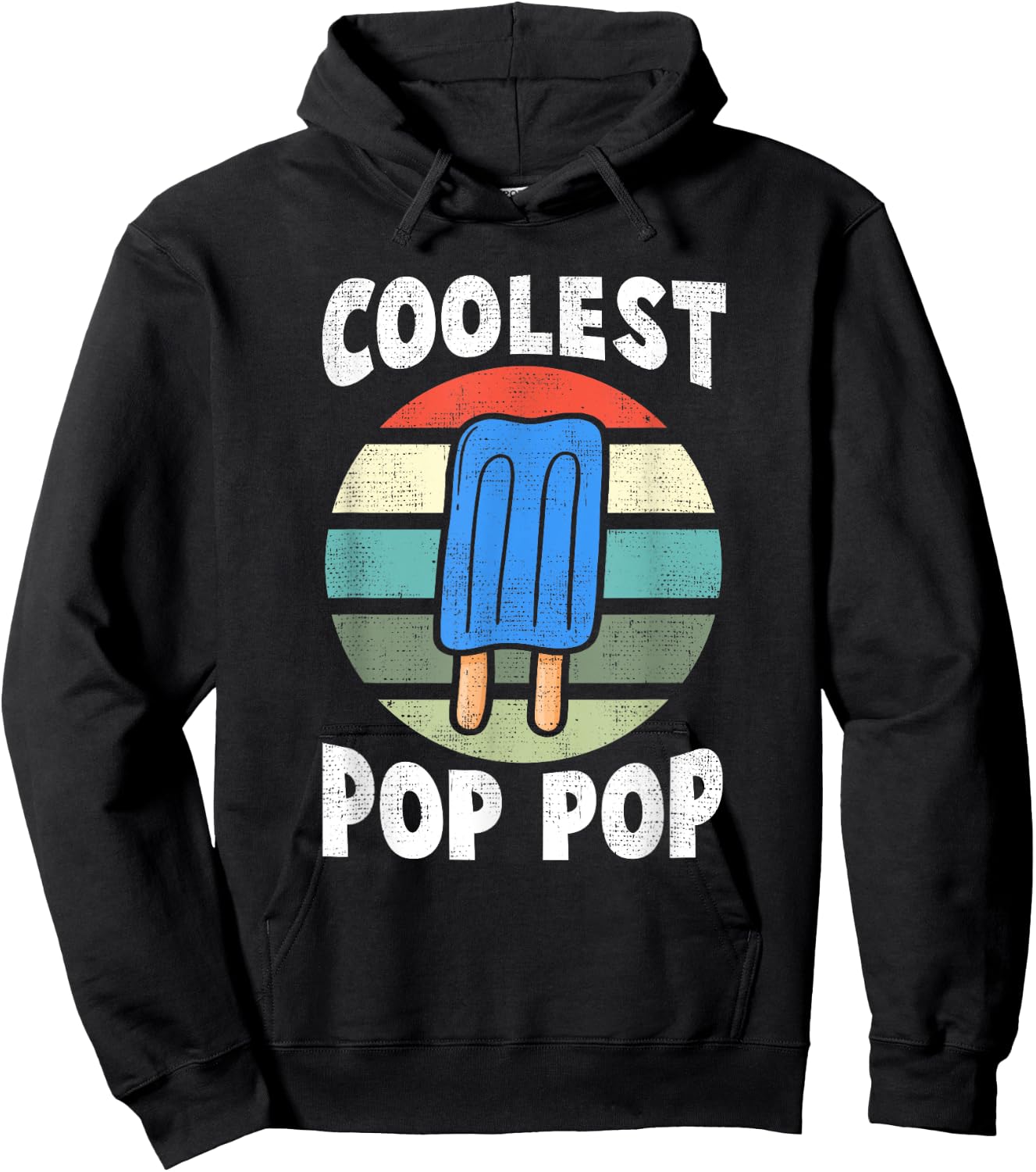 Funny Coolest Pop Pop - Ice Cream Women Hoodie - Hoodie | Black