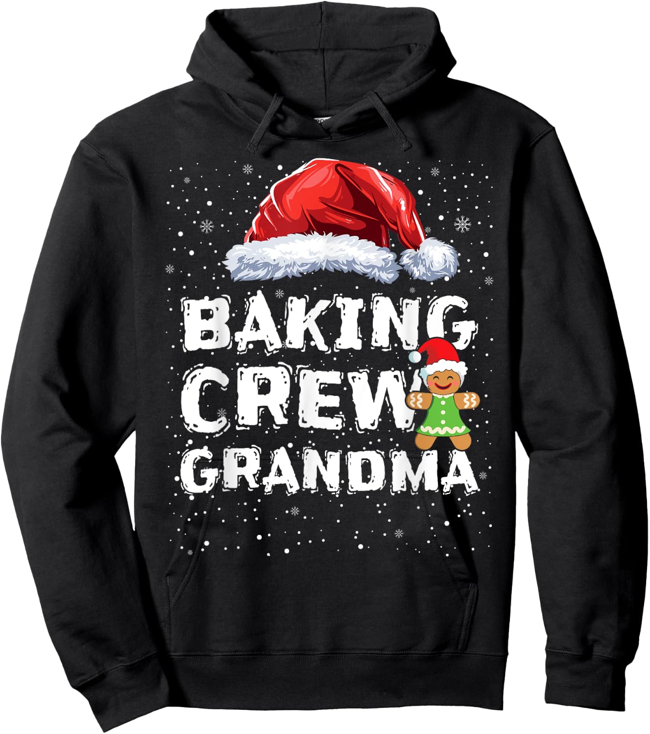 Cookie Baking Crew Shirt Grandma Matching Christmas Hoodie - Hoodie | Black