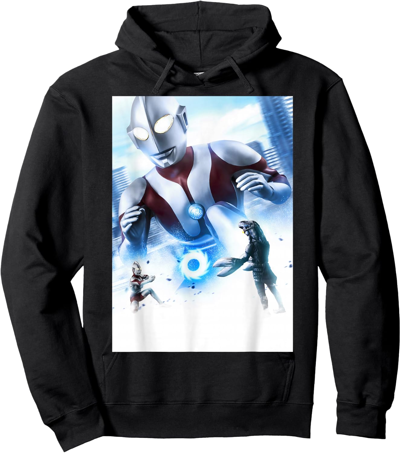 The First 1966 Ultraman Poster Visual Design A Hoodie - Hoodie | Black