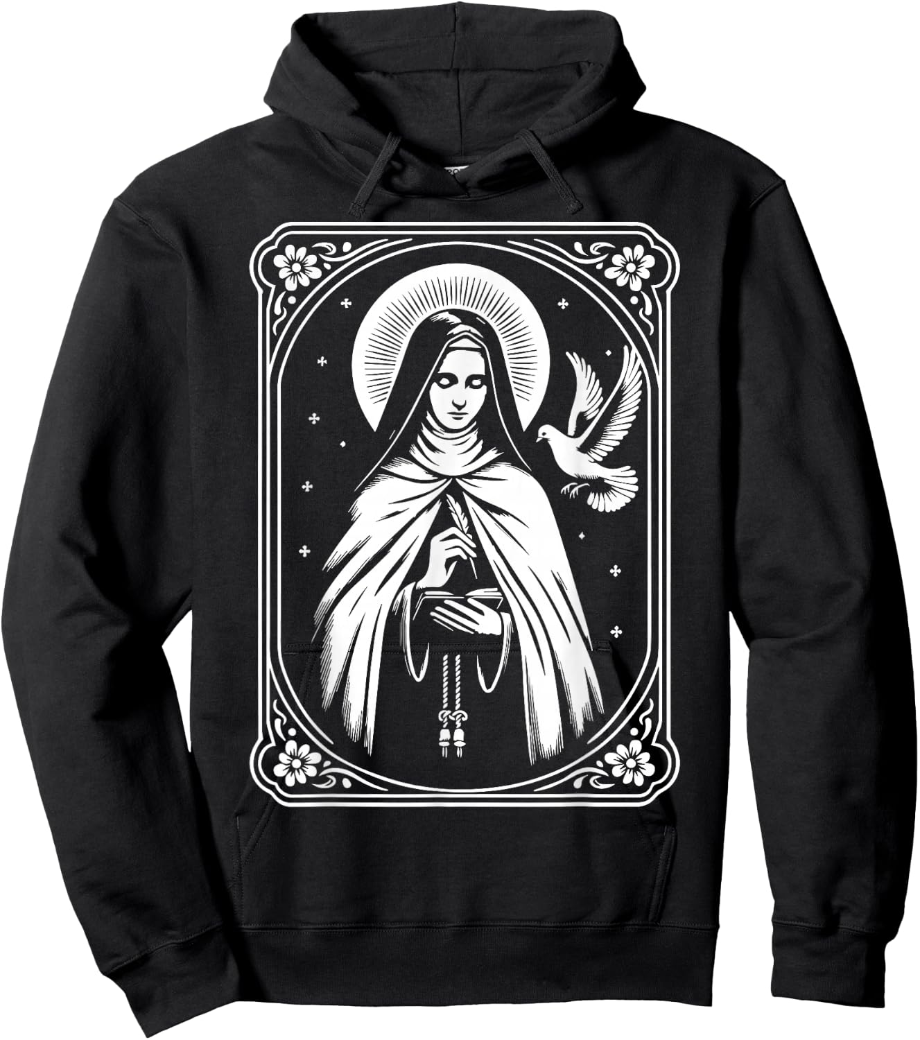 St Teresa of Avila Interior Castle Catholic Patron Saint Hoodie - Hoodie | Black