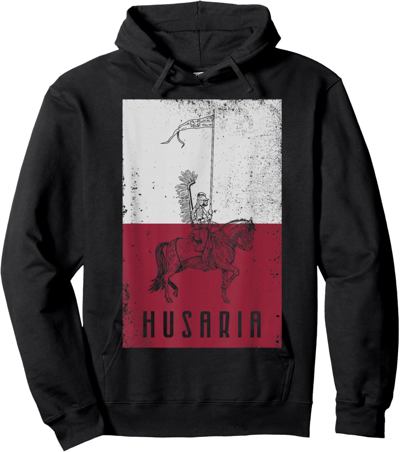 Poland husaria Polish winged hussars military Polska Krakow Hoodie - Hoodie | Black