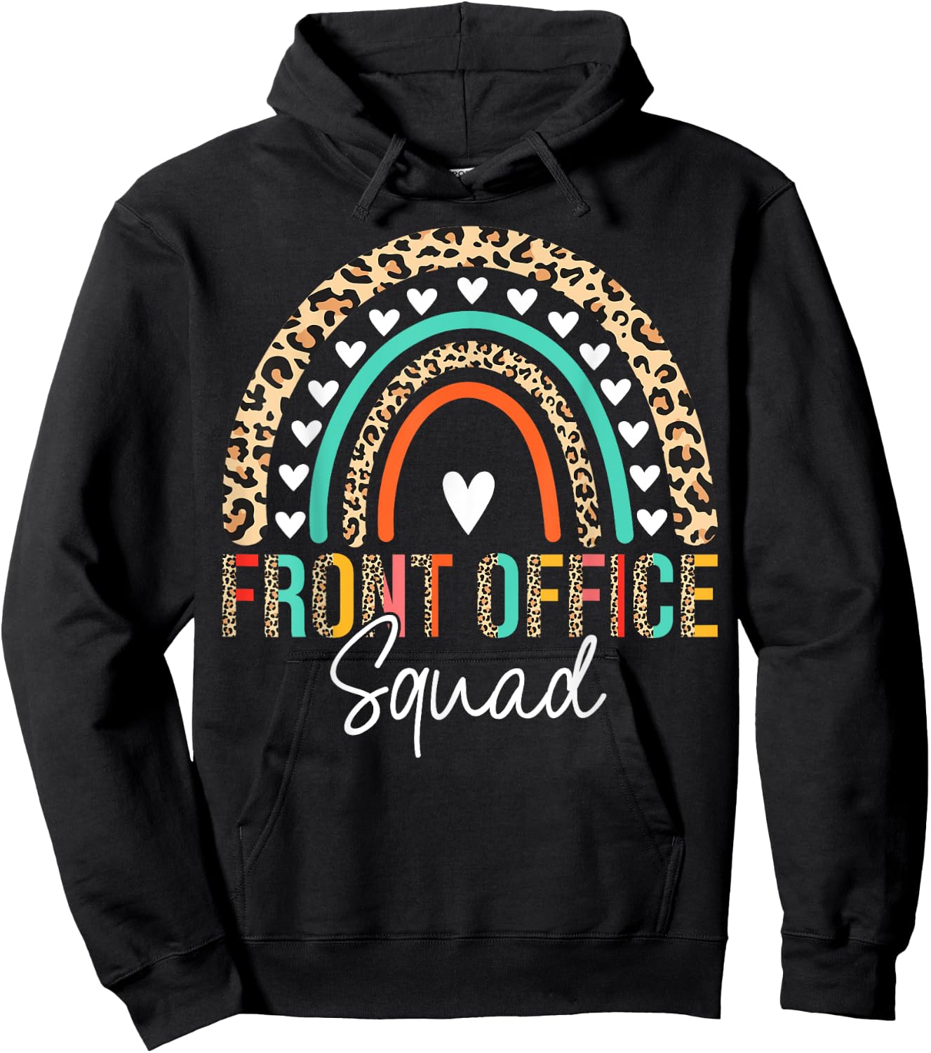 Front Office Squad Administrative Assistant School Secretary Hoodie - Hoodie | Black