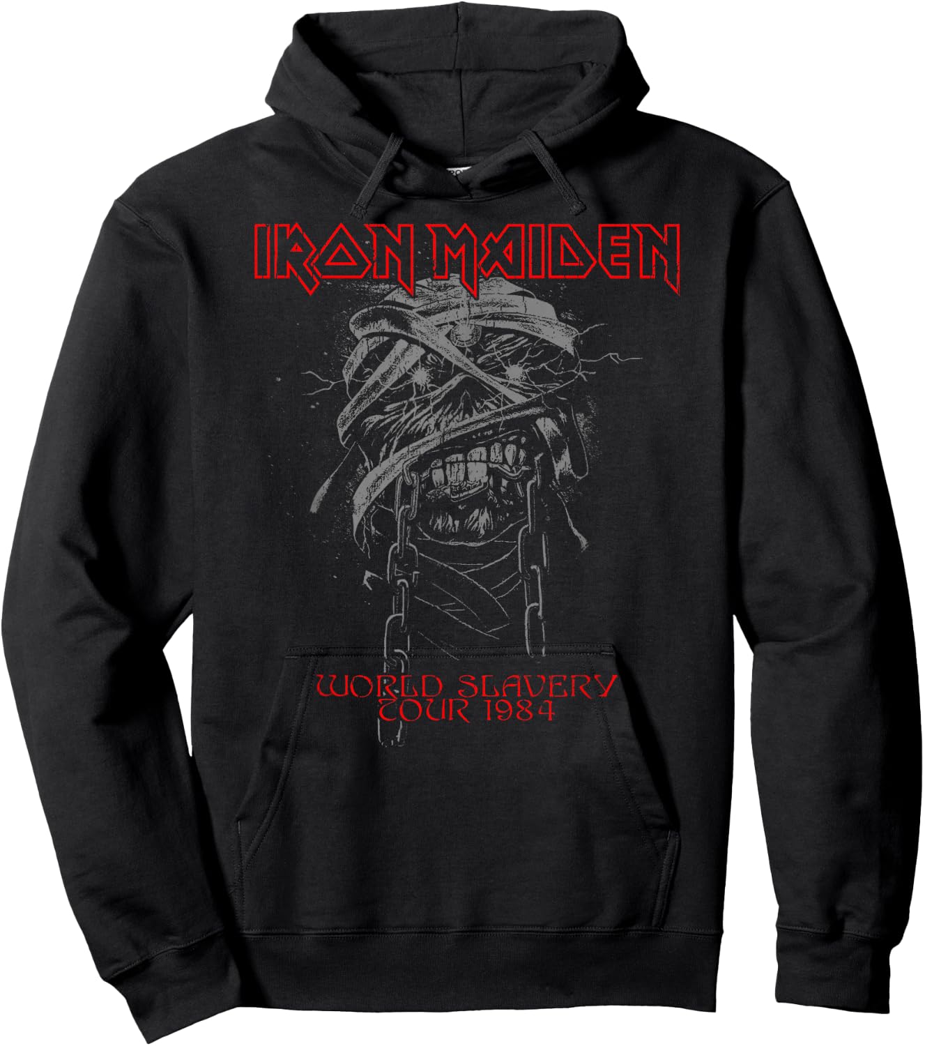 Iron Maiden - World Slavery 1984 Hoodie - Hoodie | Black