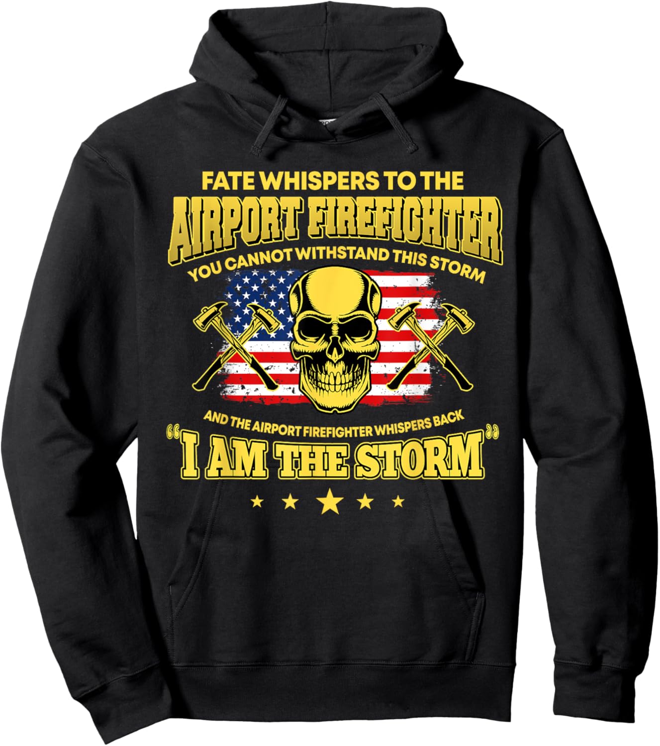 Proud Airport Firefighter Aircraft Rescue Firefighting Hoodie - Hoodie | Black