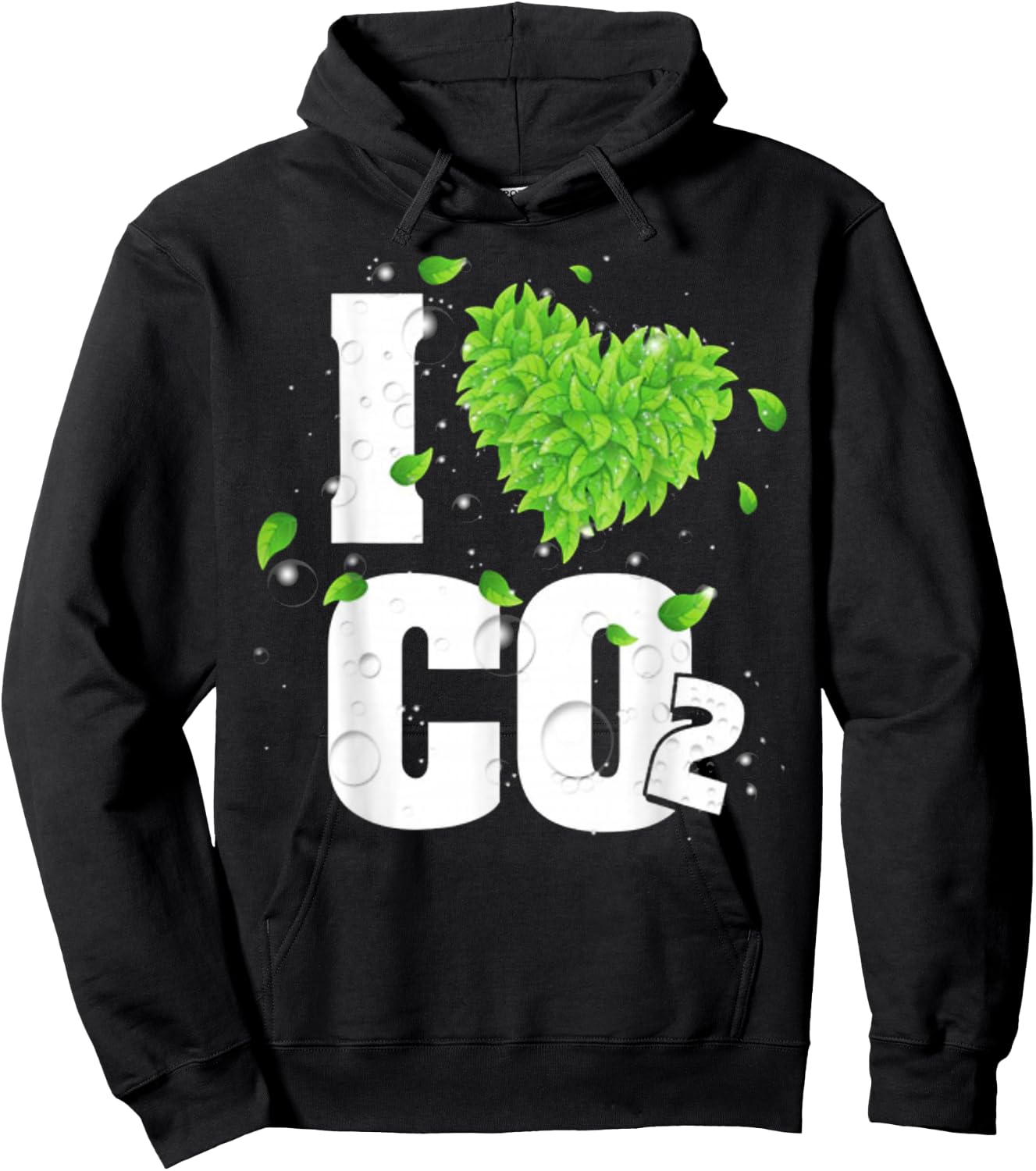 I Love Co2 Air for Plants Carbon Dioxide Hoodie - Hoodie | Black