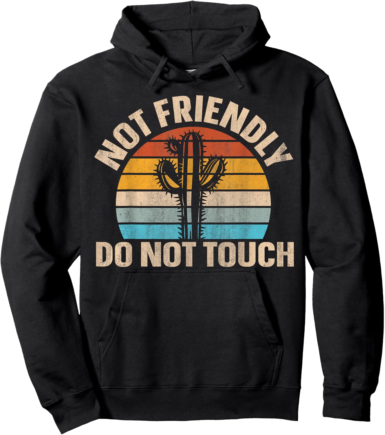Not Friendly Do Not Touch Hoodie - Hoodie | Black