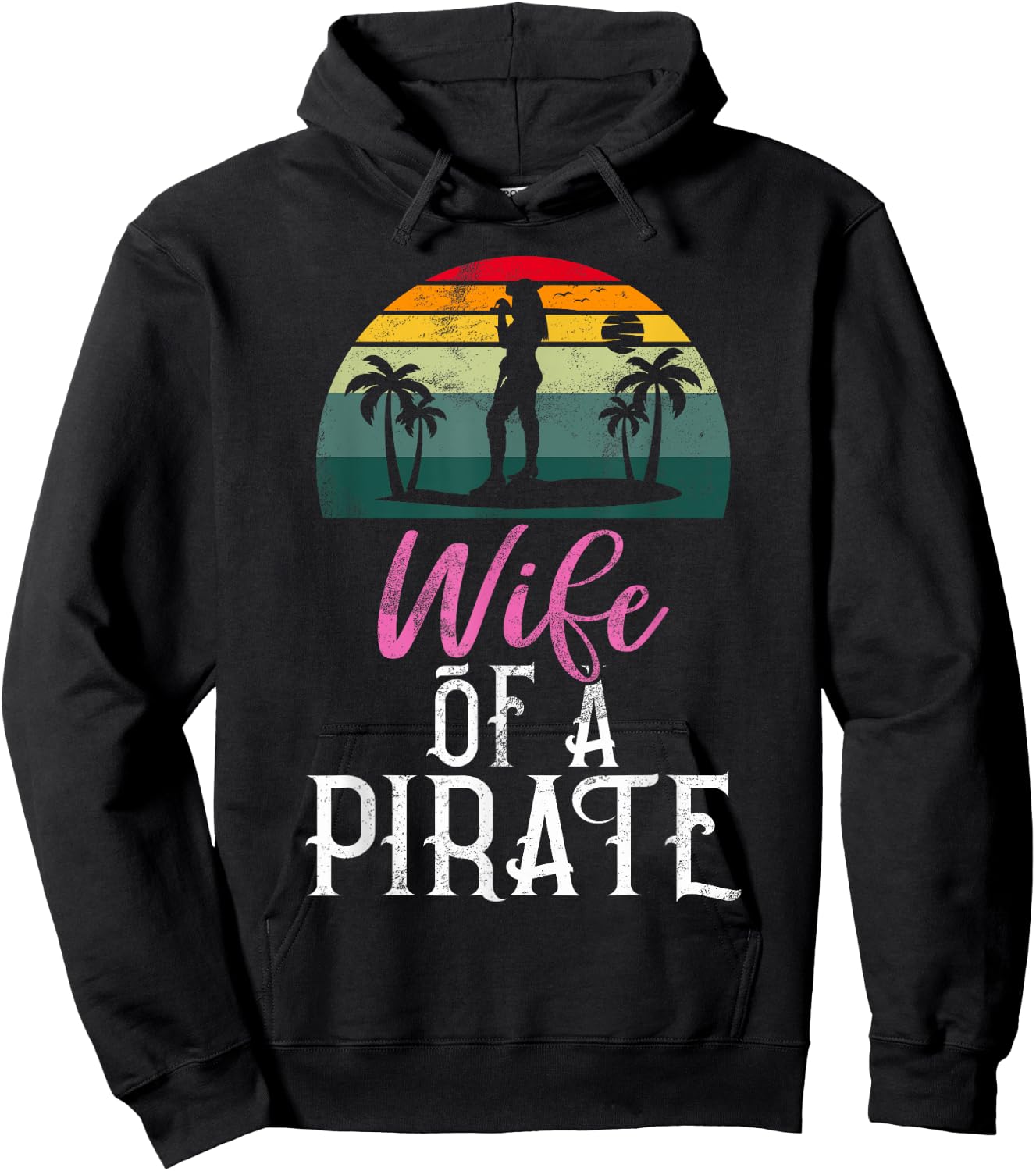 Wife of a Pirate Wife Hoodie - Hoodie | Black