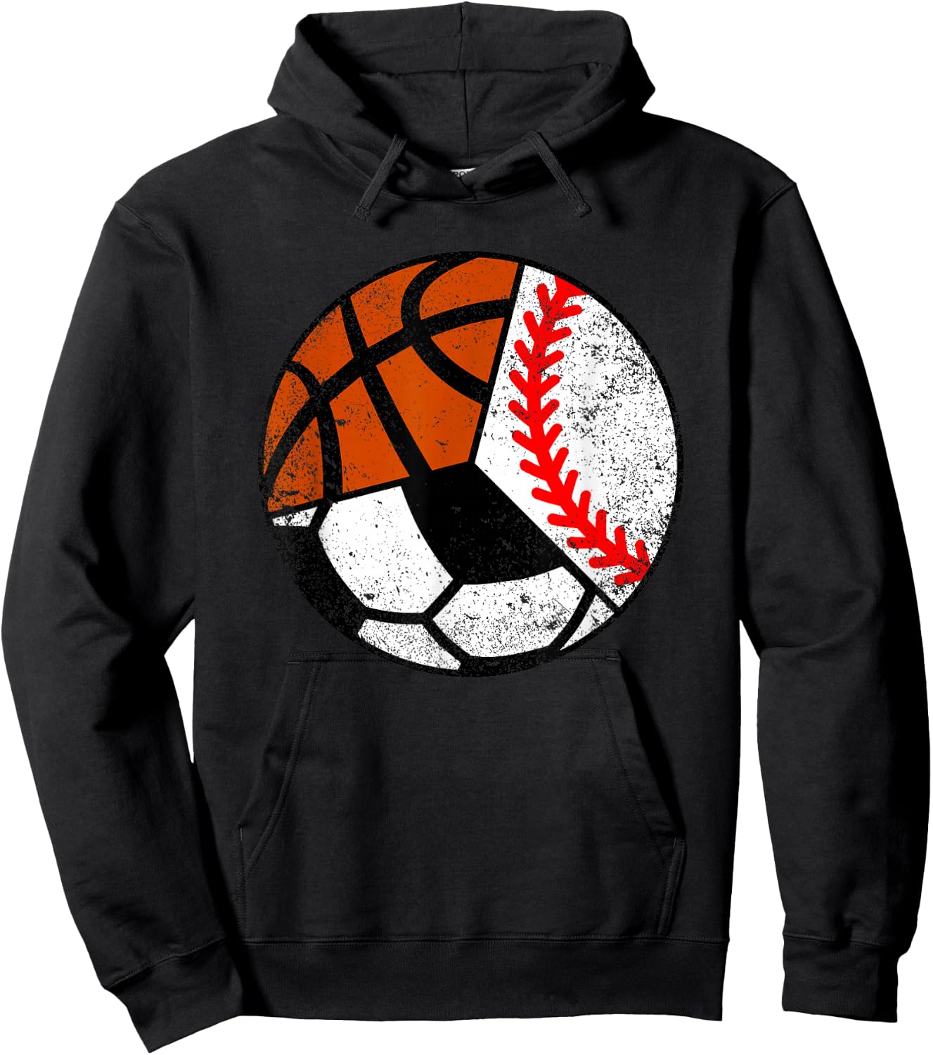 Soccer Baseball Basketball Player Funny Ball Sport Hoodie - Hoodie | Black