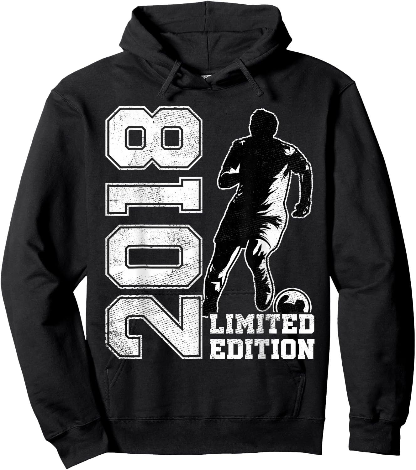 7th Birthday Soccer Limited Edition 2018 7 Years Old Hoodie - Hoodie | Black