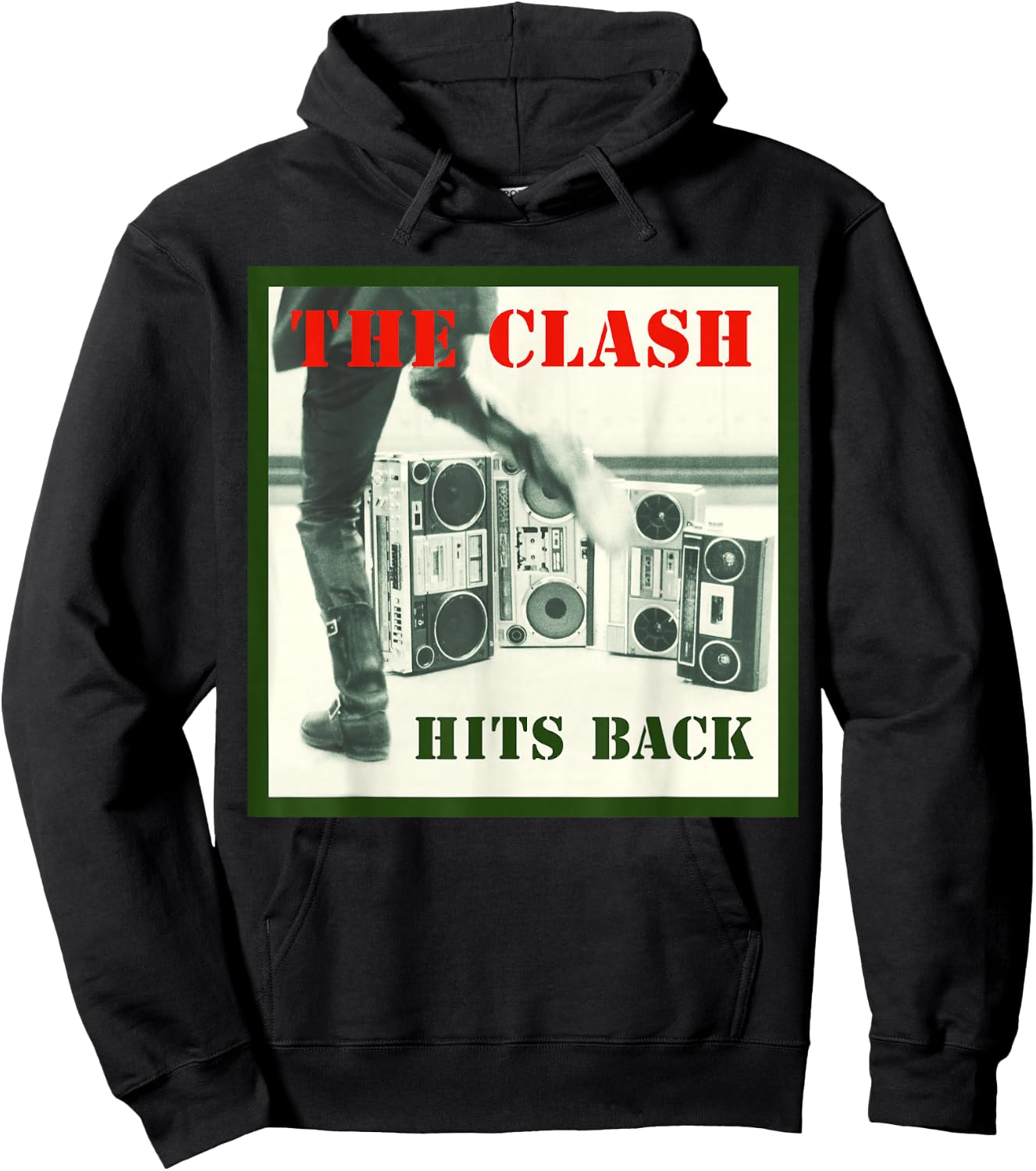 The Clash - Album Cover Hits Back Hoodie - Hoodie | Black