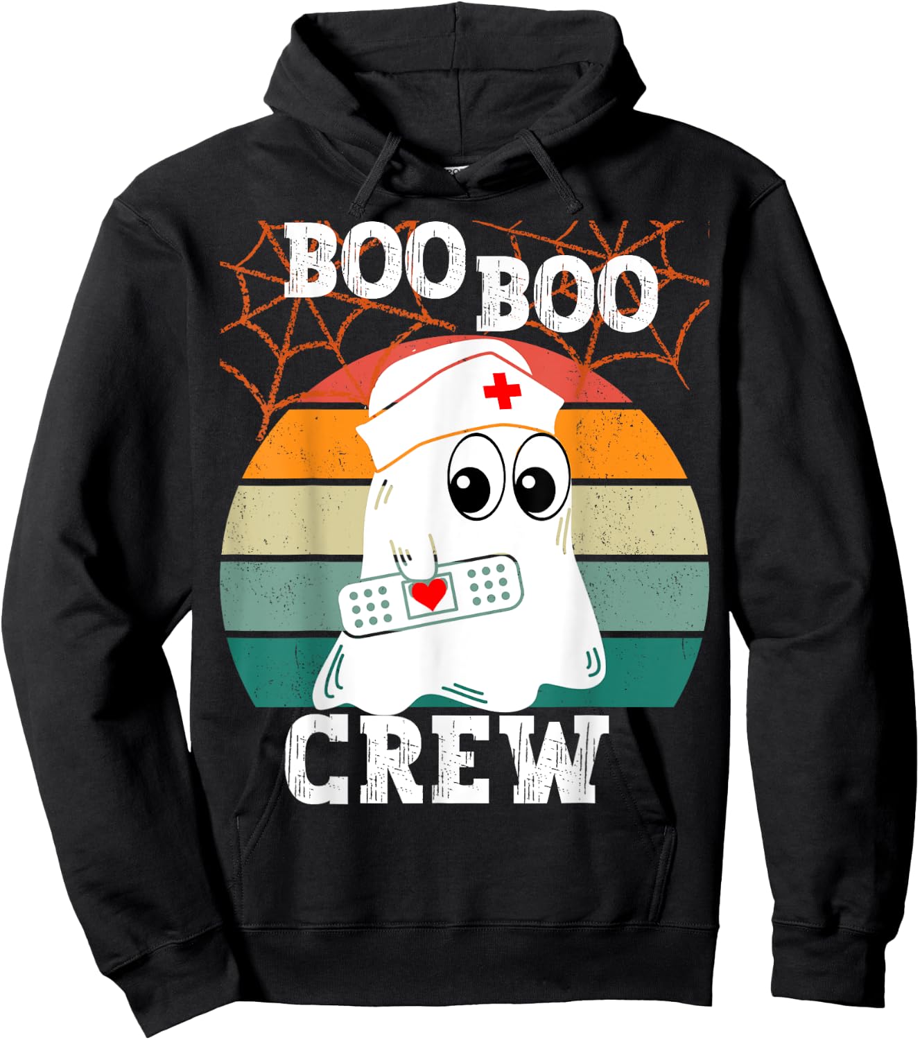 Boo Boo Crew Nurse Hoodie - Hoodie | Black