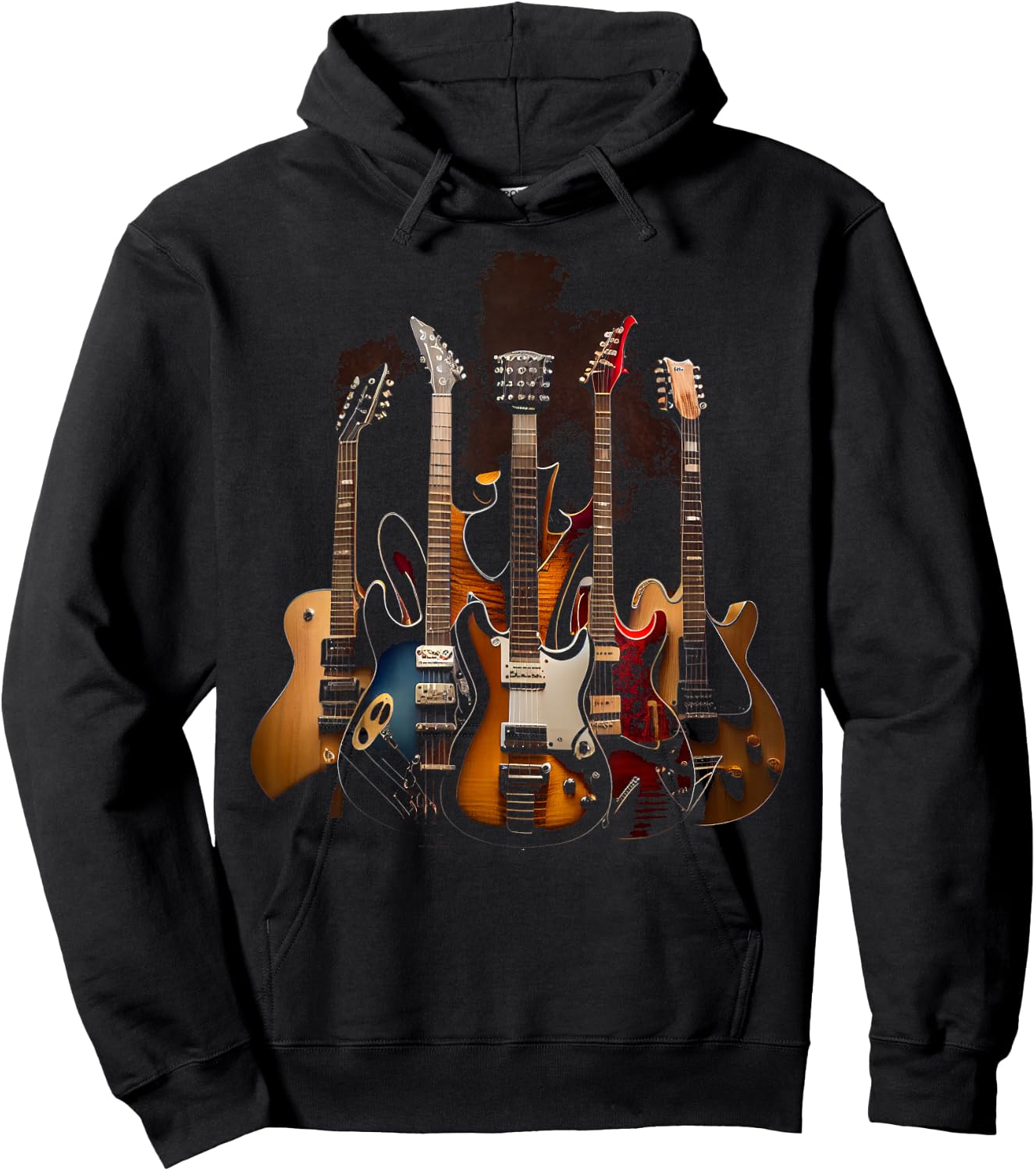 Guitars Musicians Guitarists Hoodie - Hoodie | Black