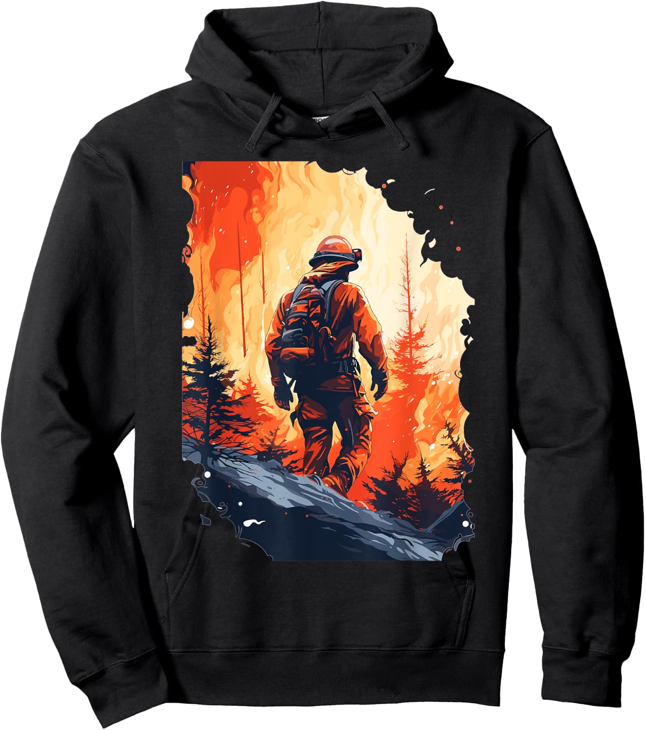 Funny Firefighting Shirts Firefighter & Fireman Hoodie - Hoodie | Black