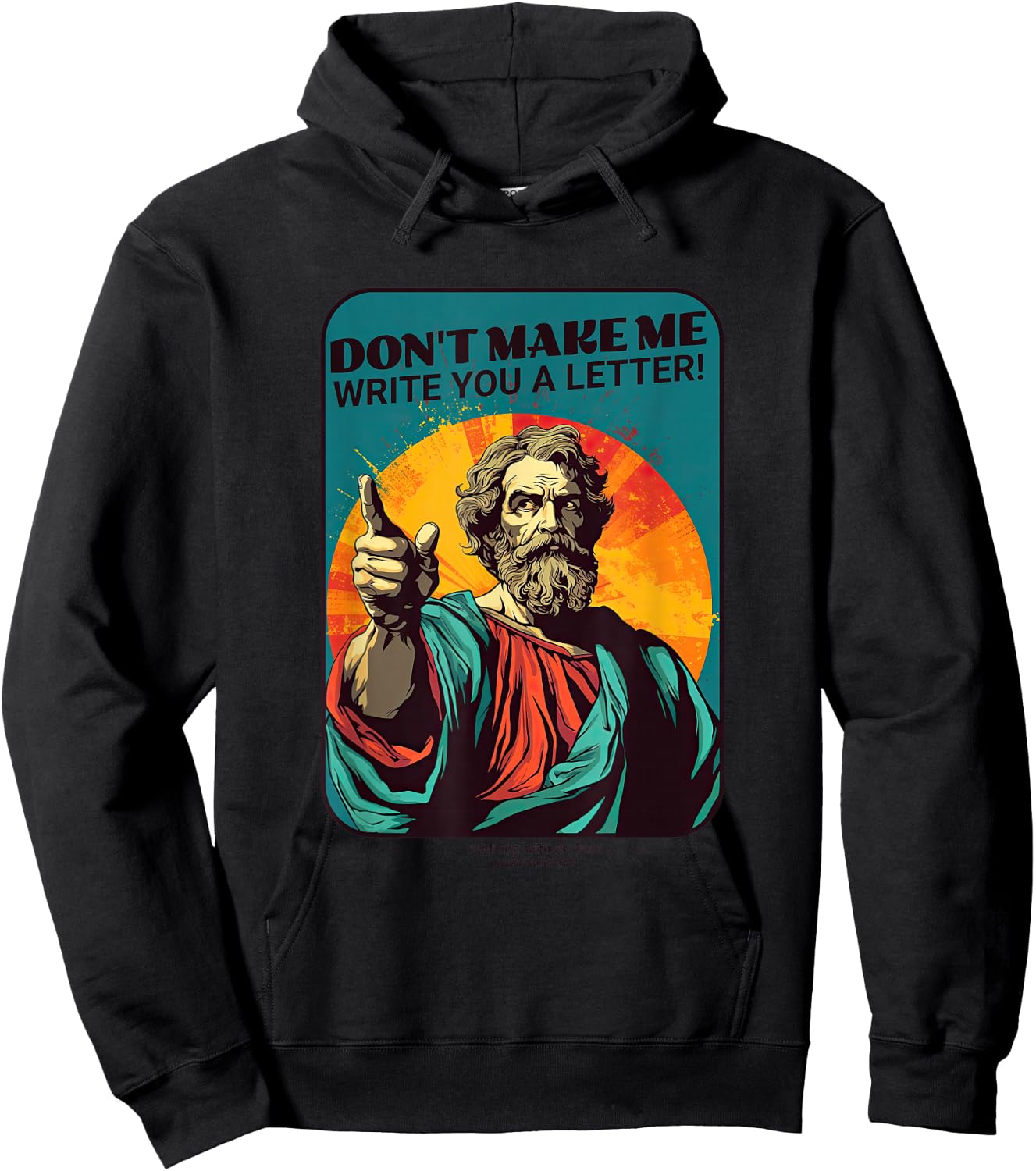 St. Paul Don't Make Me Write You A Letter Hoodie - Hoodie | Black