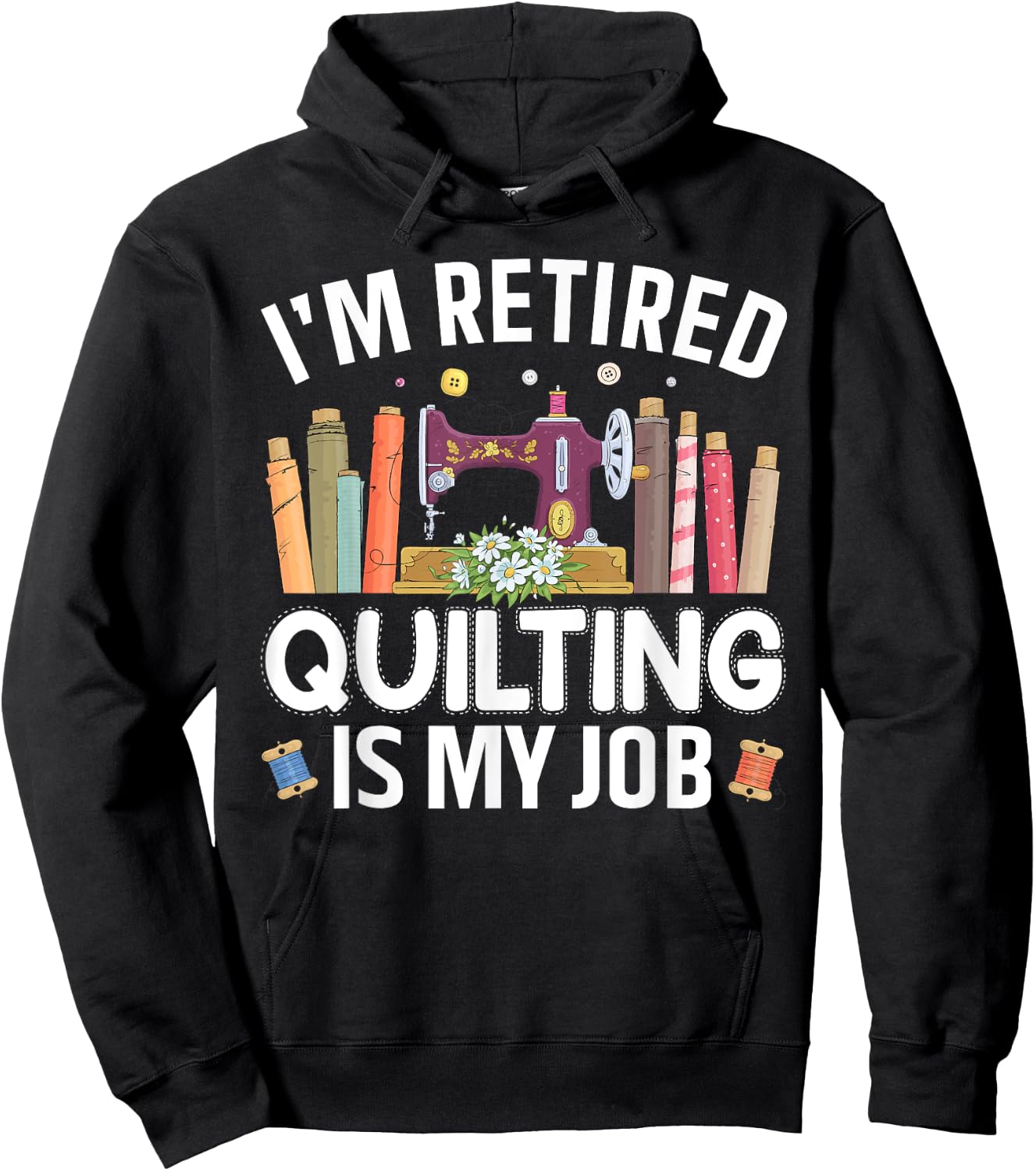 Funny Quilting Art For Quilter Women Quilting Lovers Quilt Hoodie - Hoodie | Black