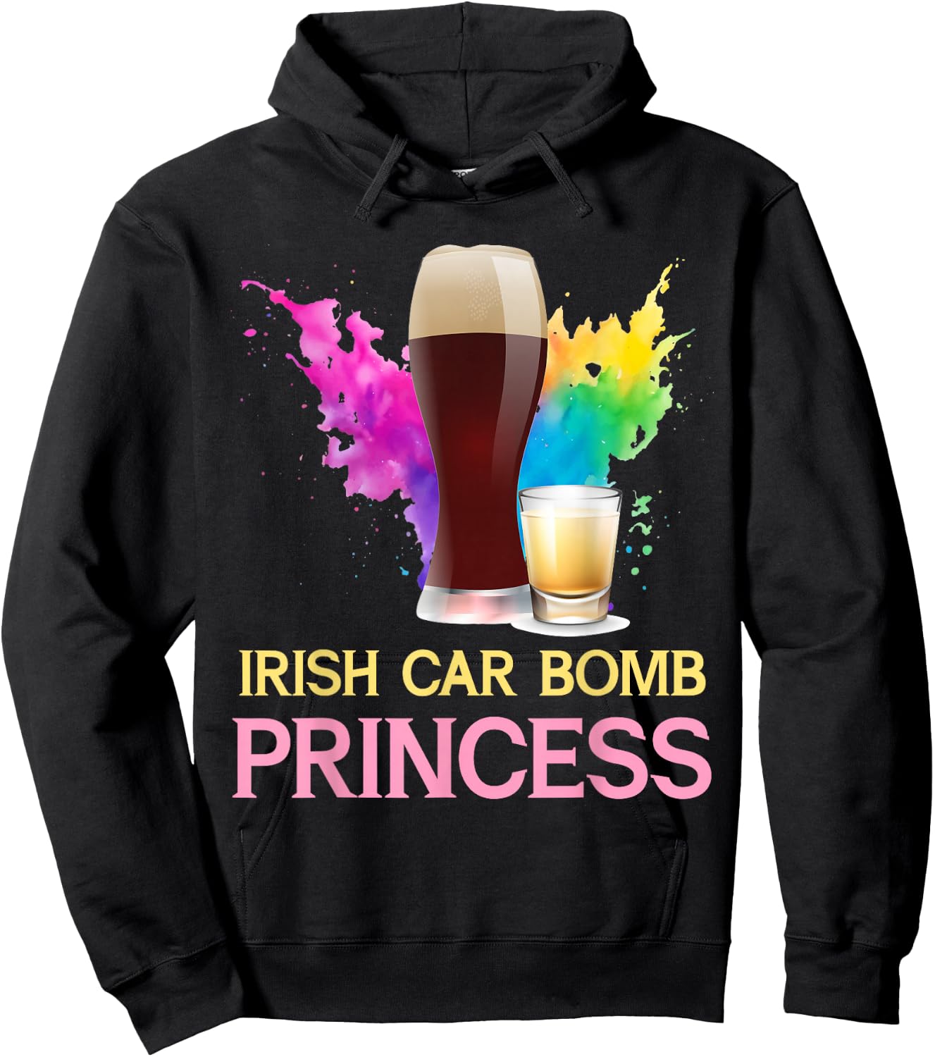 Irish Car Bomb Princess High Spirits Royalty Hoodie - Hoodie | Black