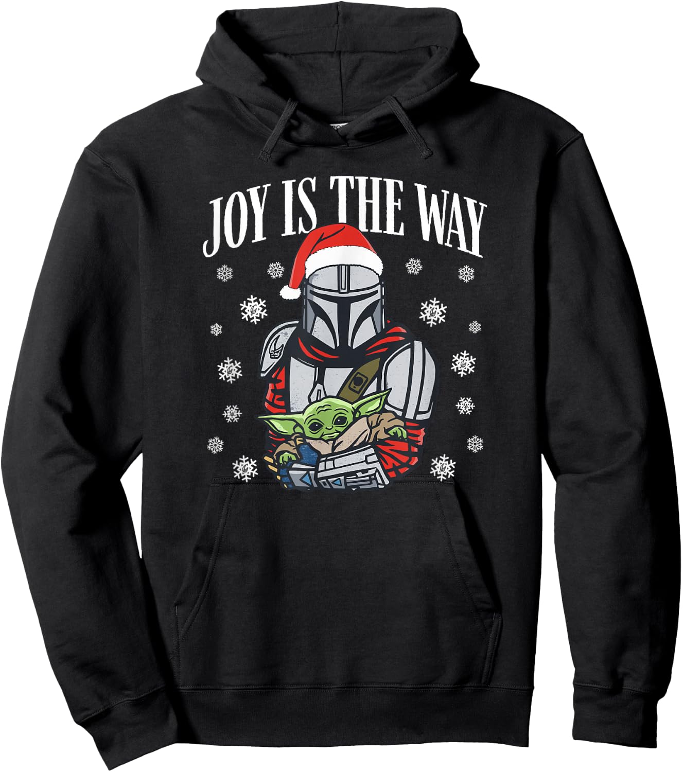 Star Wars: The Mandalorian Christmas Joy Is The Way Hoodie - Hoodie | Black