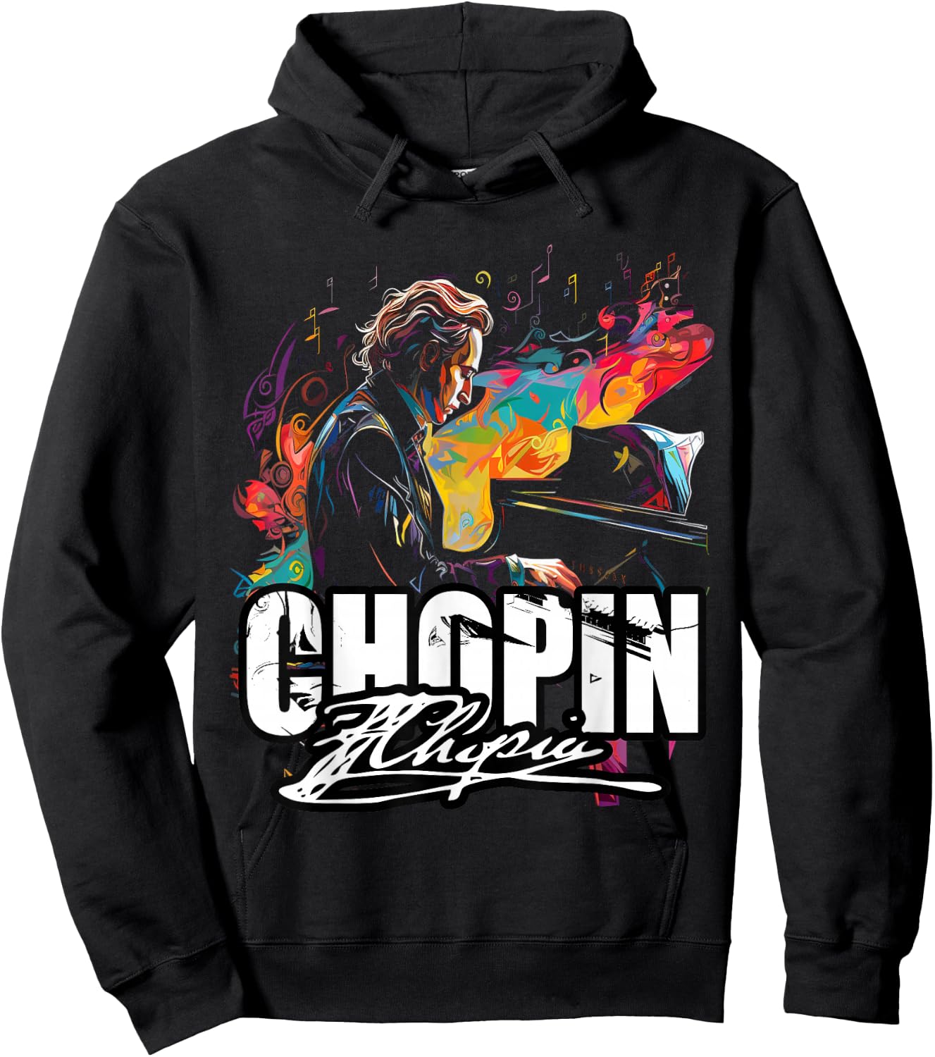 RhapsodyReveries Classical Music Piano Frederic Chopin Hoodie - Hoodie | Black