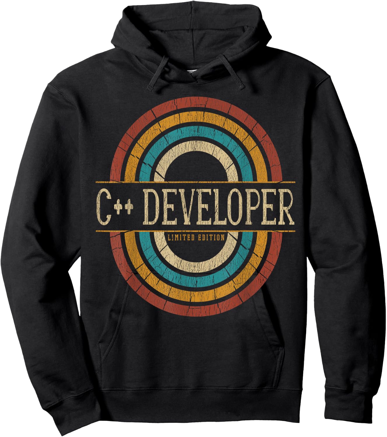 C++ Developer Vintage Retro Hoodie - Hoodie | Black
