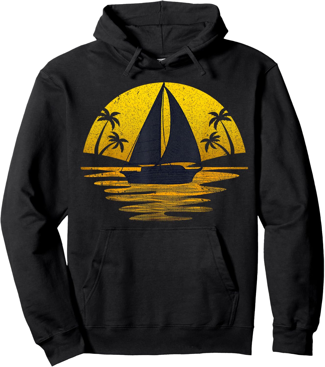 Cute Sailing Design Women Sailboat Sail Sailing Ship Hoodie - Hoodie | Black
