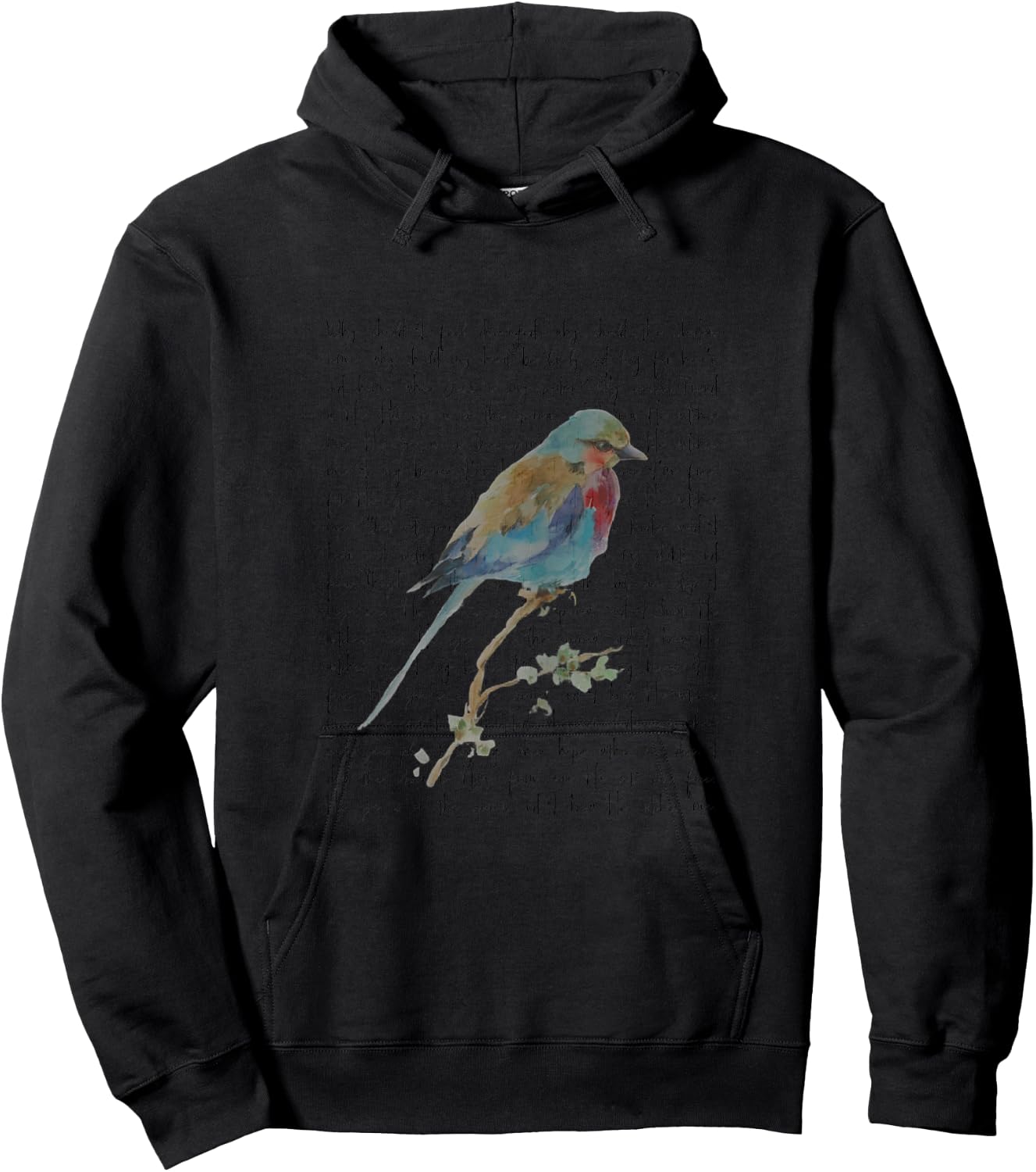 His Eye is on the Sparrow Hoodie - Hoodie | Black