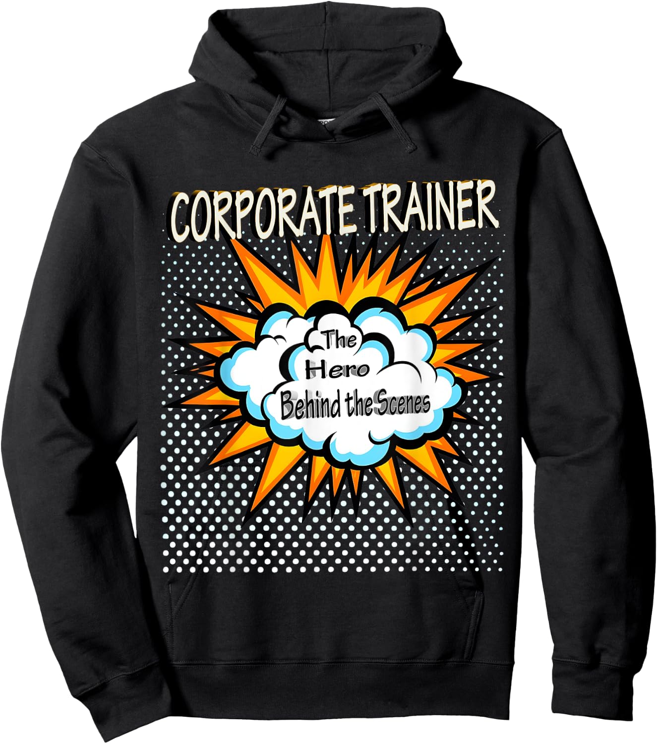 Corporate Trainer - Funny Hero Job Hoodie - Hoodie | Black