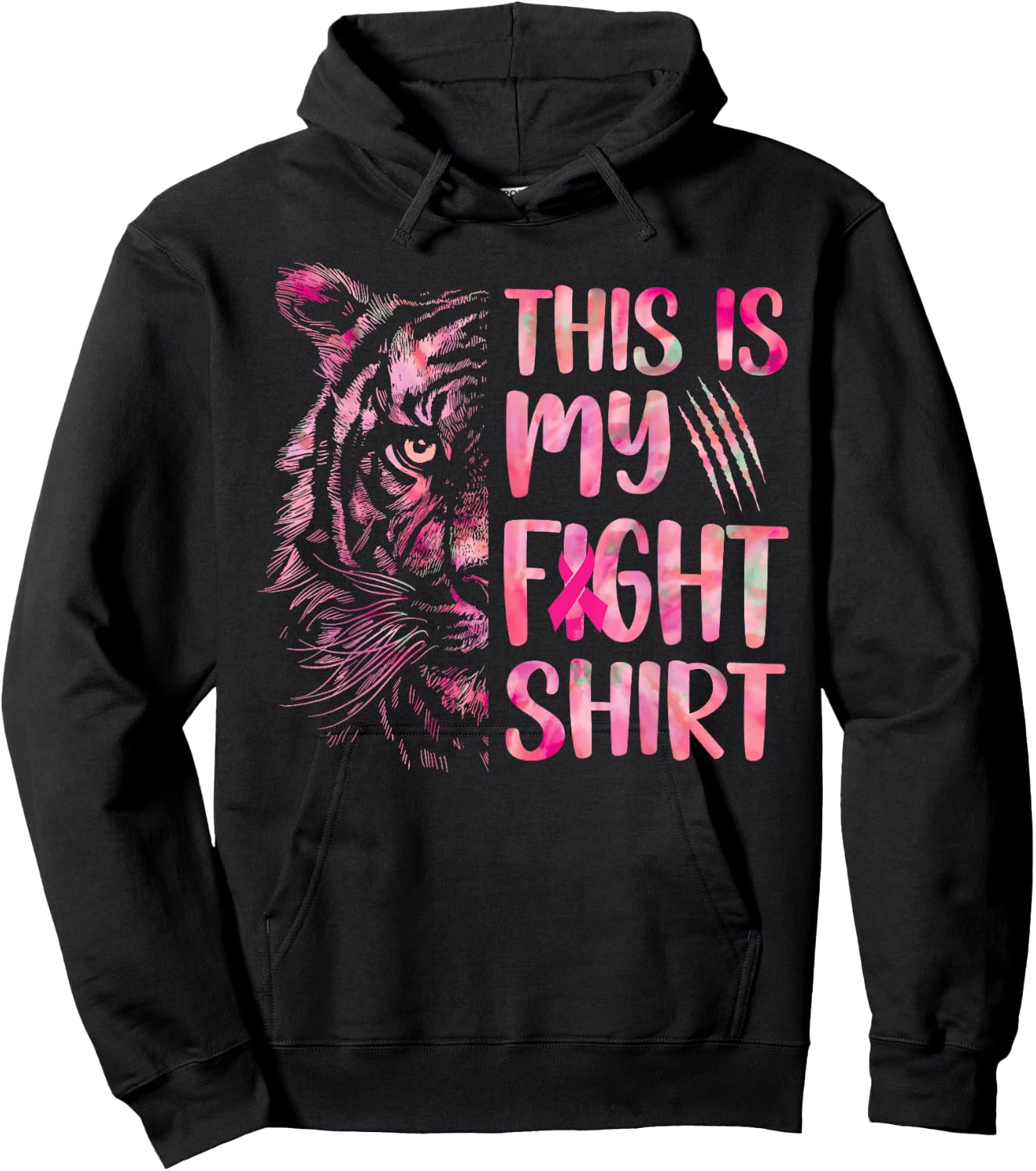 This Is My Fight Shirt Breast Cancer Awareness Month 2023 Hoodie - Hoodie | Black
