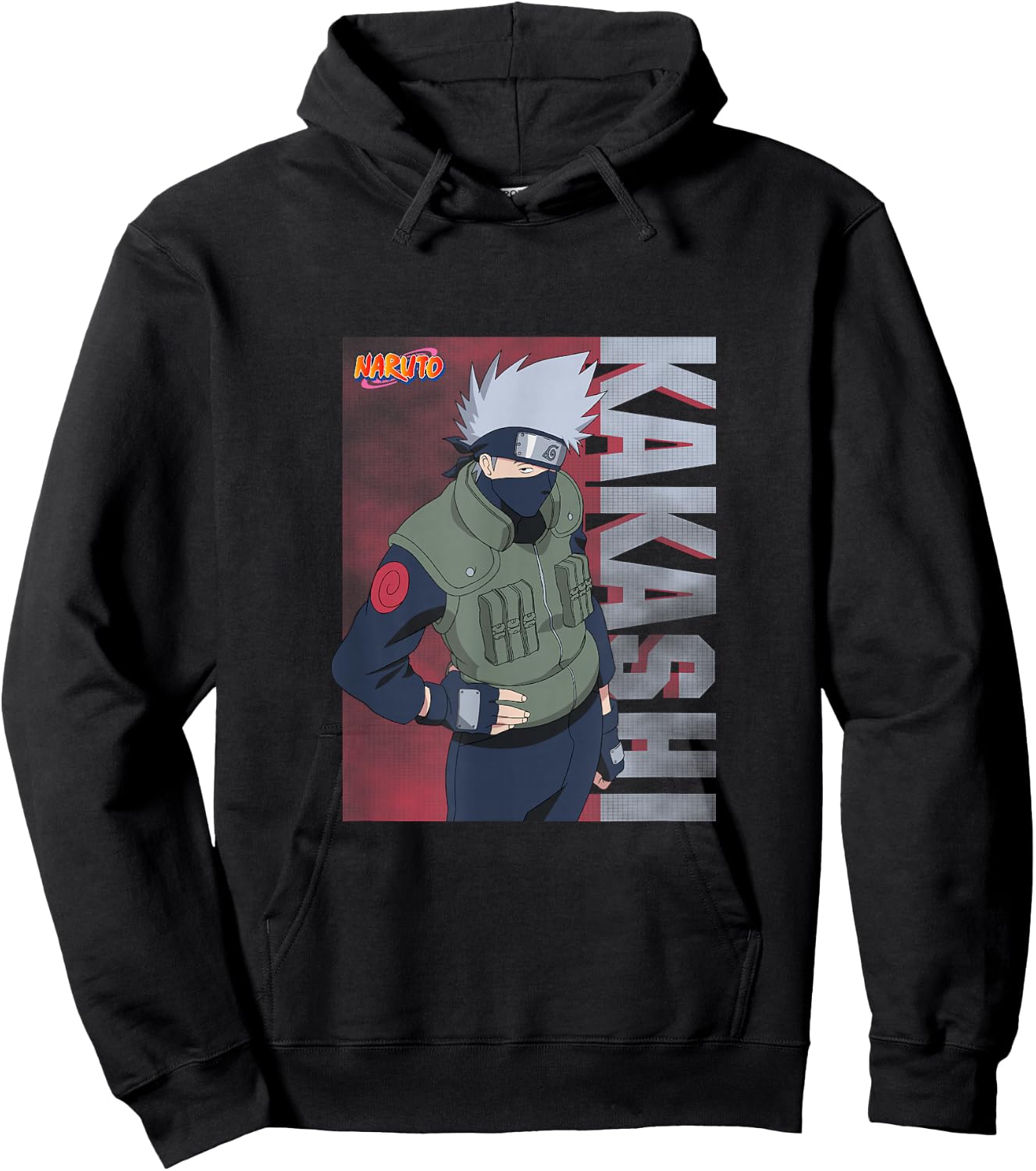 Naruto Shippuden Classic Kakashi Hoodie - Hoodie | Black