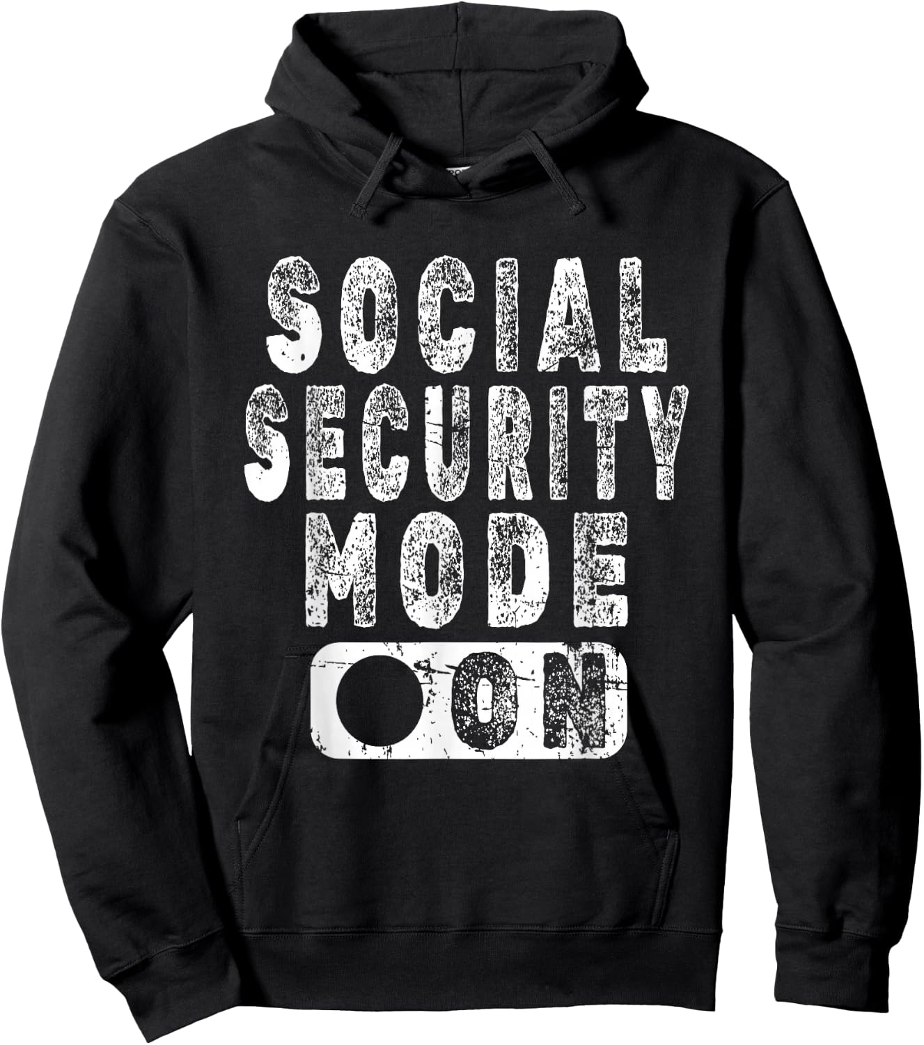 Social Security Mode On - Funny Senior Citizen Retirement Hoodie - Hoodie | Black