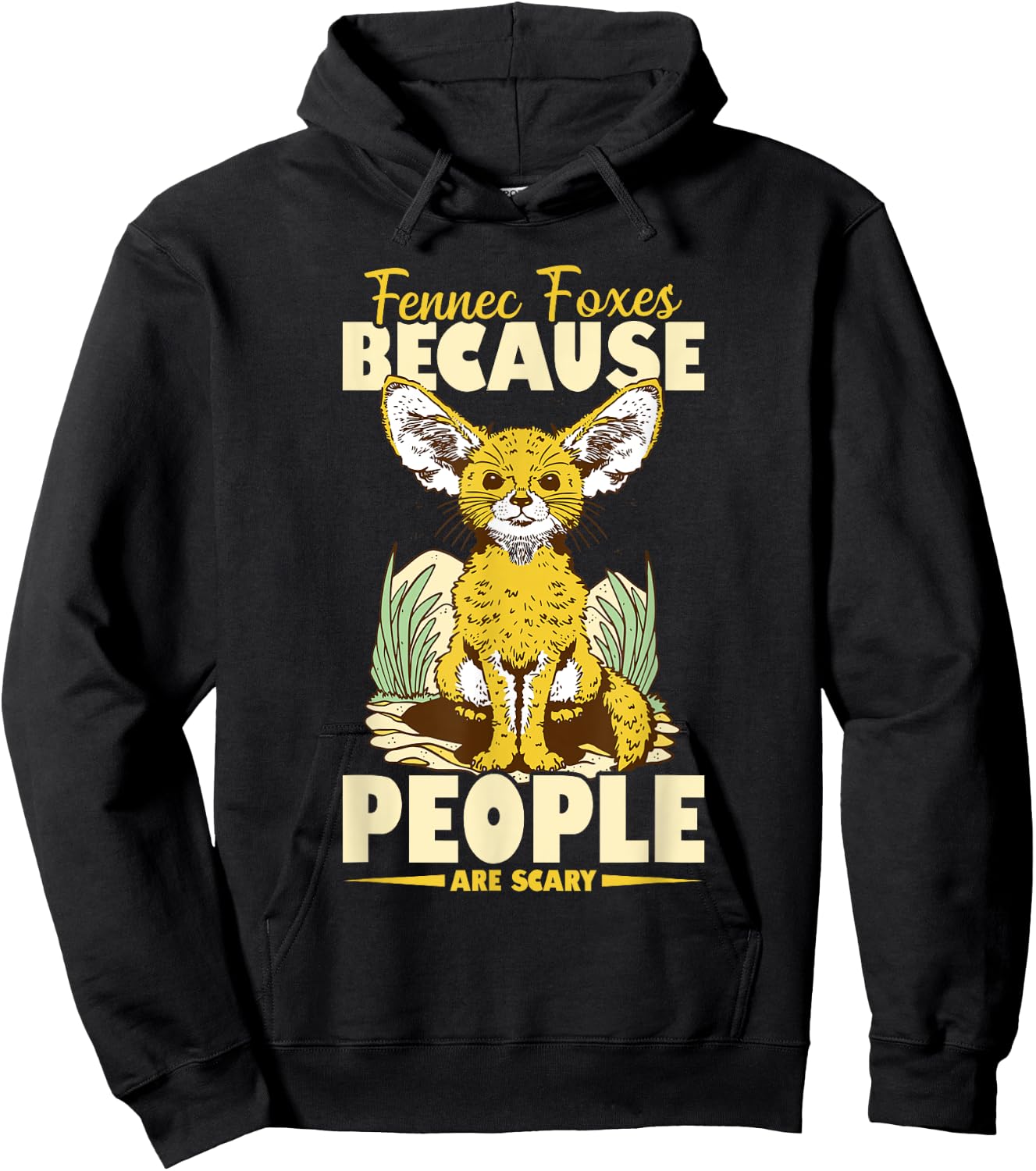 Fennec Fox Stuffed Animal Fennec Fox Necklace Fennec Fox Hoodie - Hoodie | Black