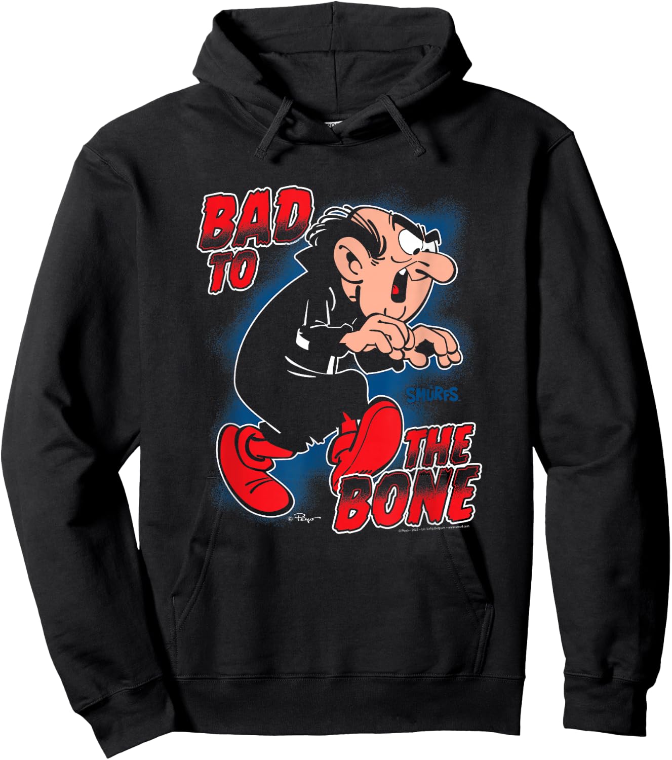 The Smurfs Gargamel Bad to The Bone Hoodie - Hoodie | Black