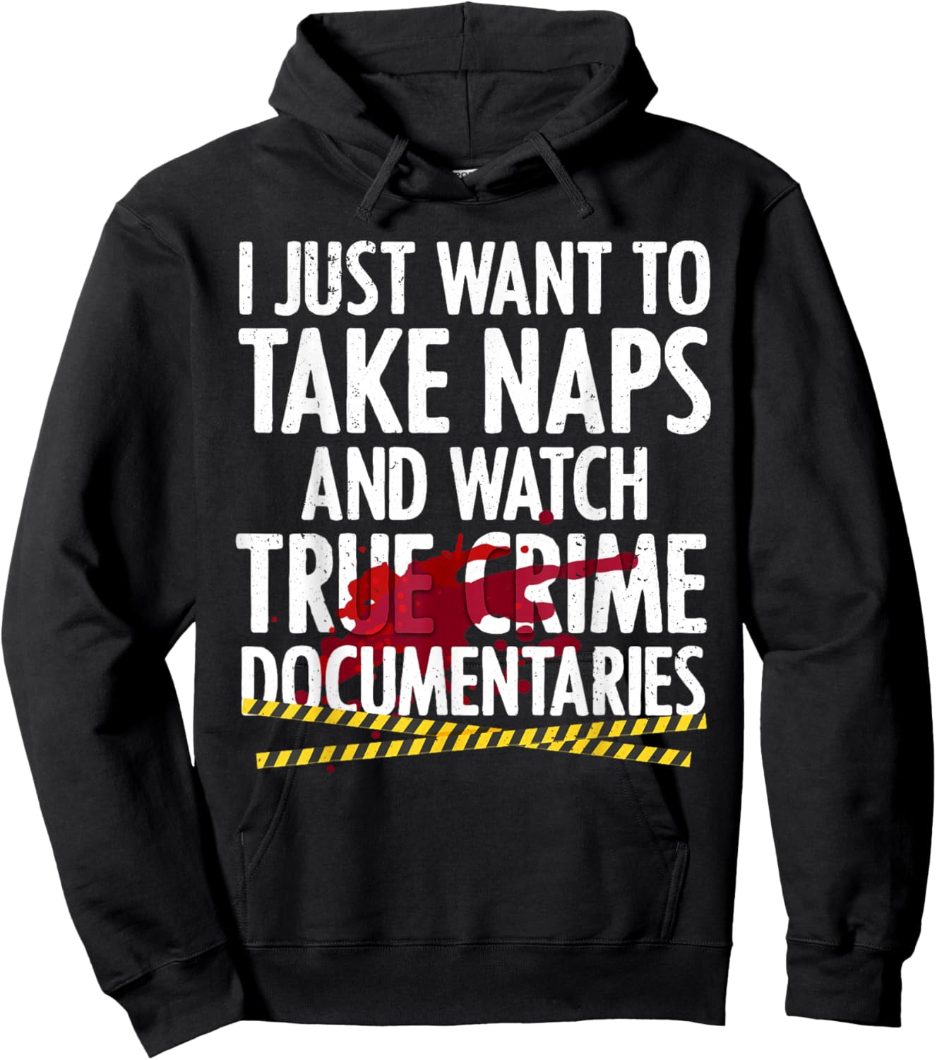 Cool True Crime Women Crime Lover Nap Documentaries Hoodie - Hoodie | Black
