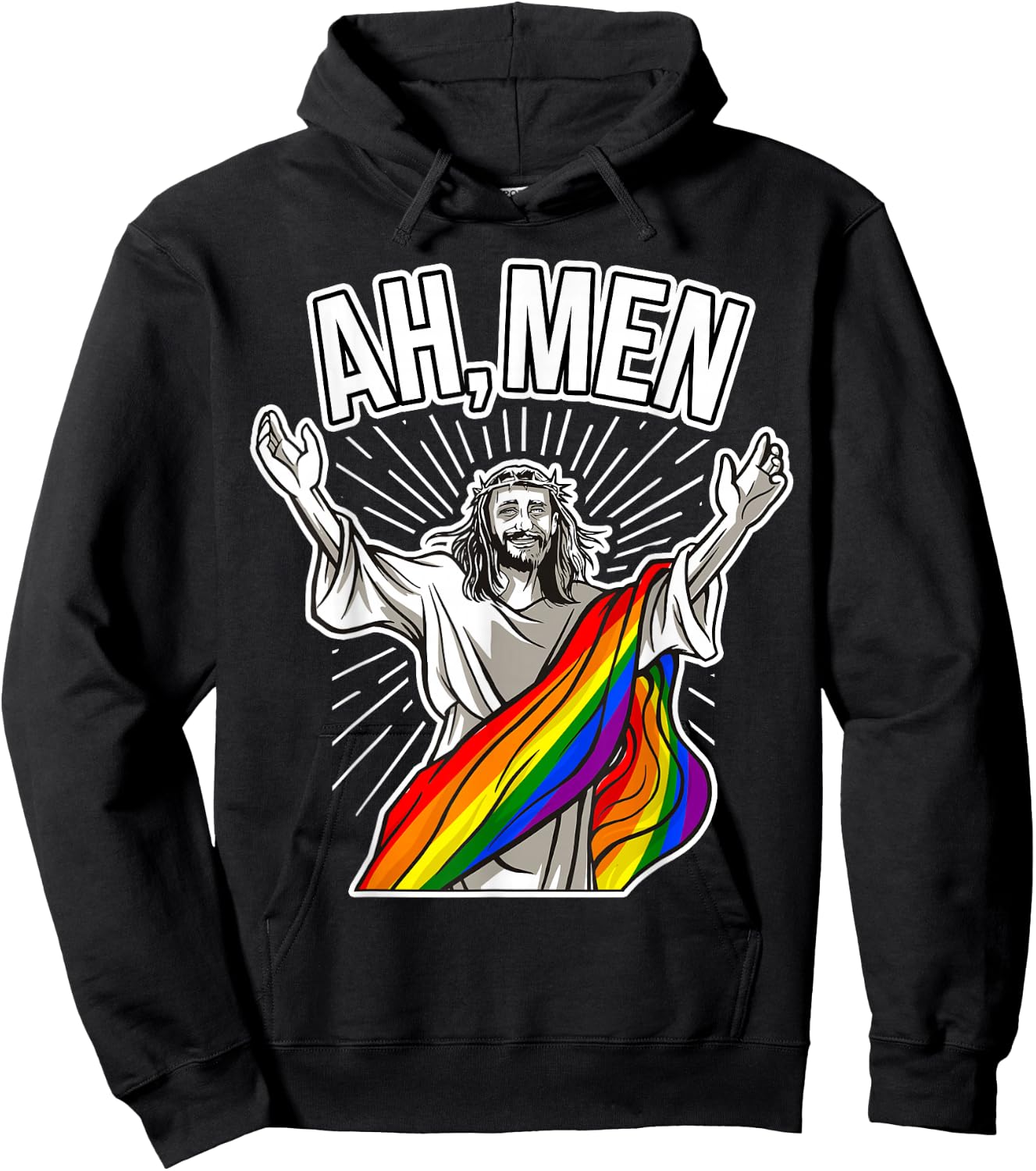 Gay Believer - Ah Men Hoodie - Hoodie | Black