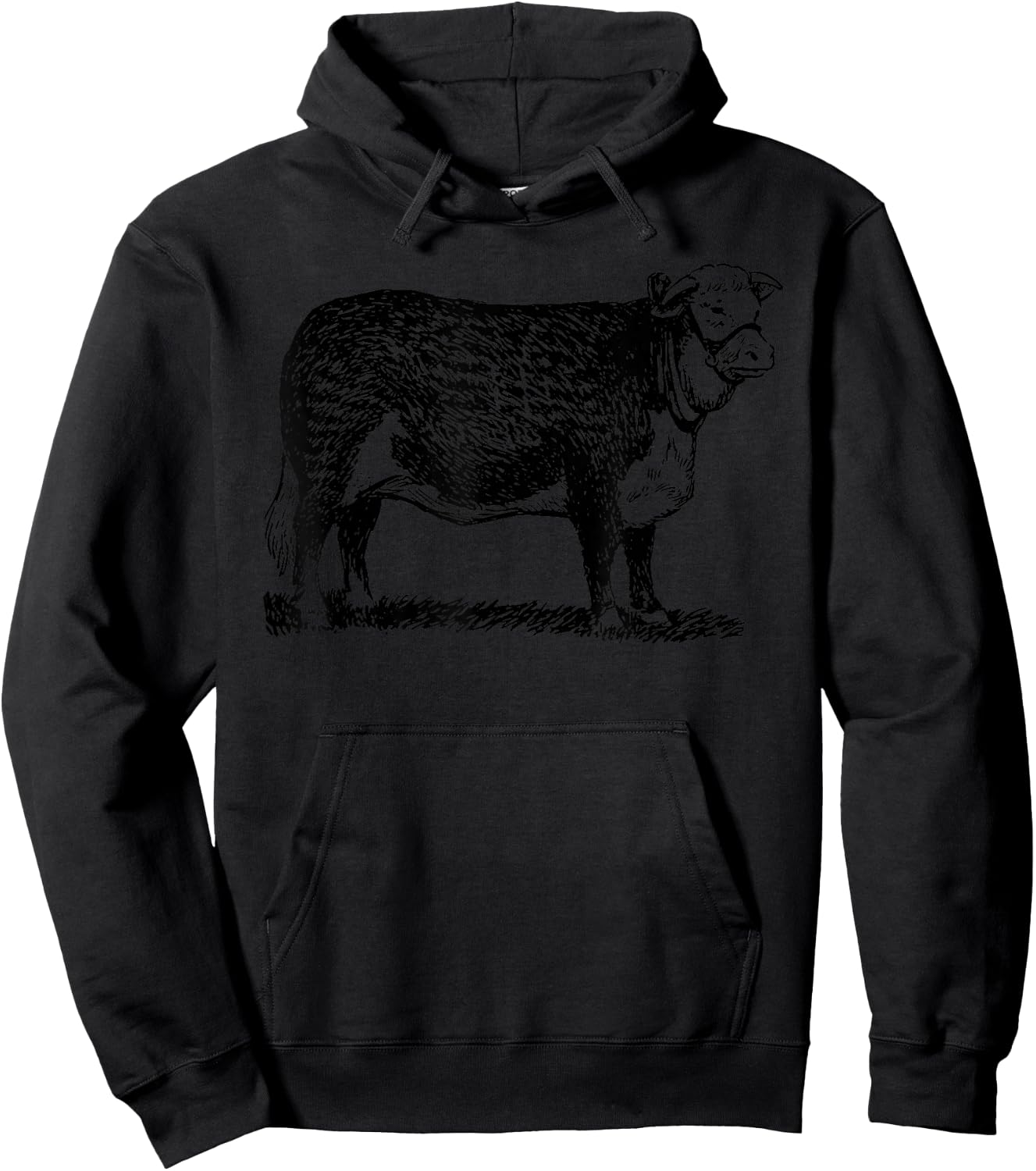 Hereford Cow Farmer Hereford Cattle Hoodie - Hoodie | Black
