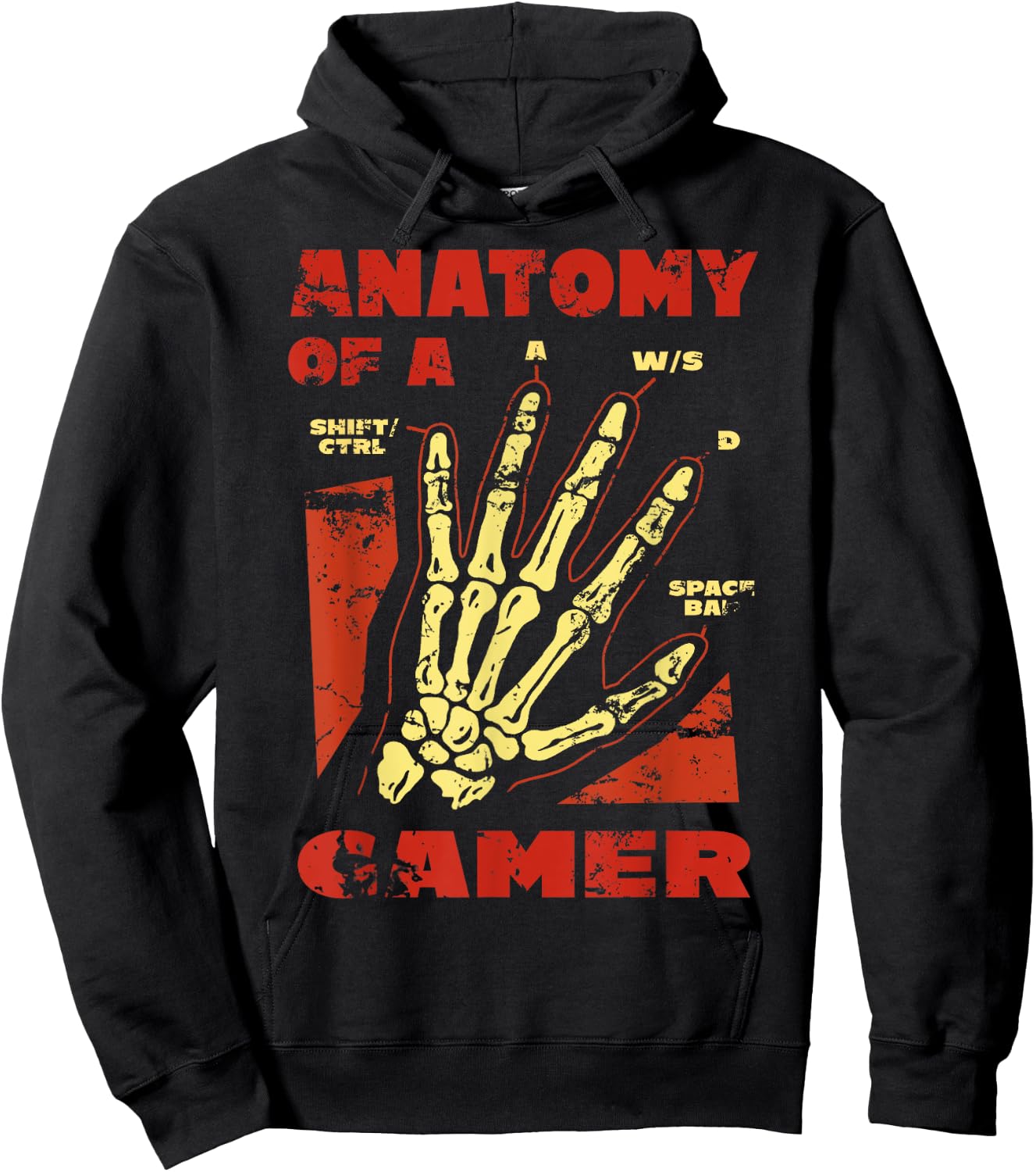 Anatomy of a Gamer Video Game Player Gamer Hoodie - Hoodie | Black